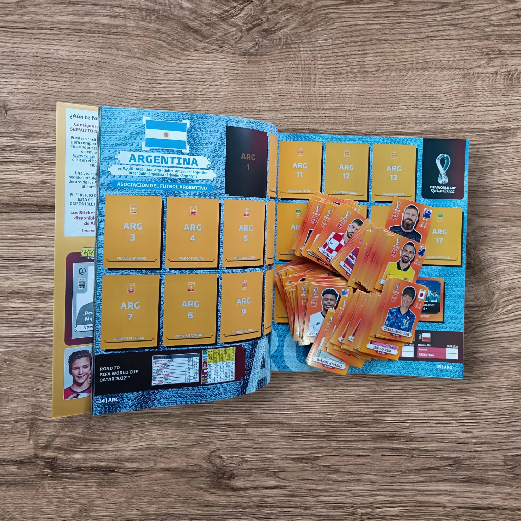 Álbum + 297 figuritas sin repetir Mundial Qatar 2022