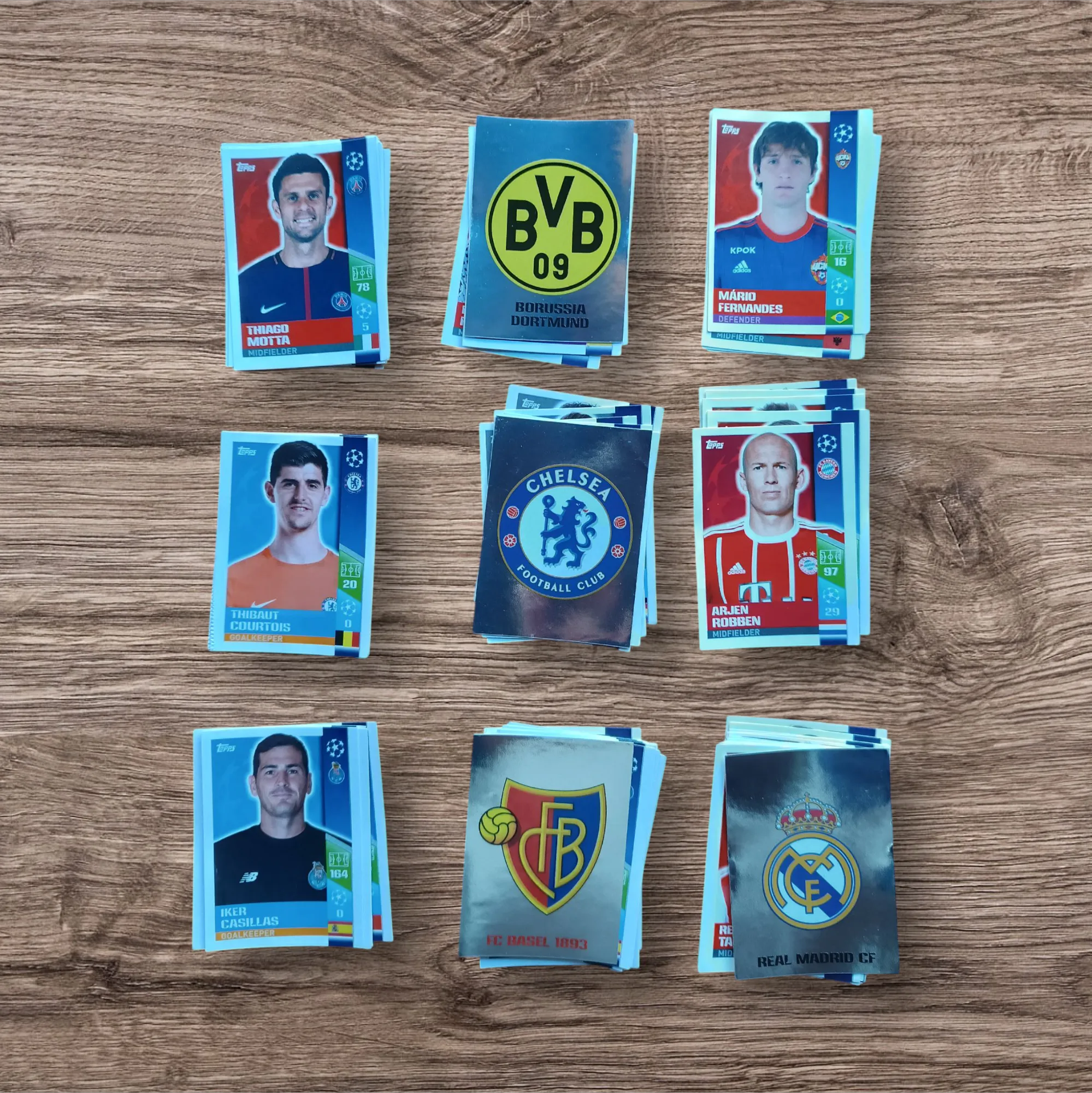 Lote 77 figuritas sin repetir Champions League 2017/18