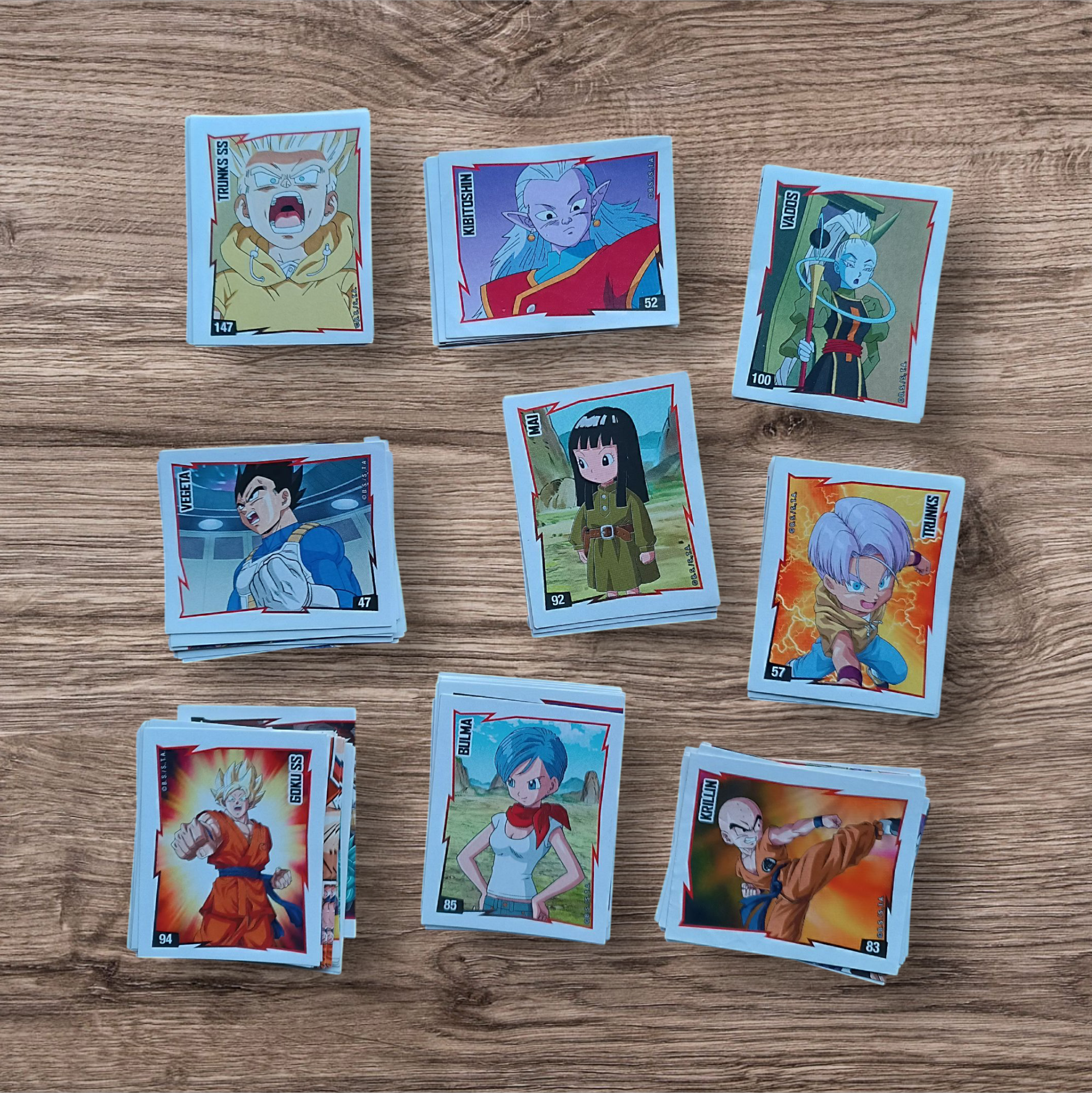 Lote 84 figuritas sin repetir Dragon Ball