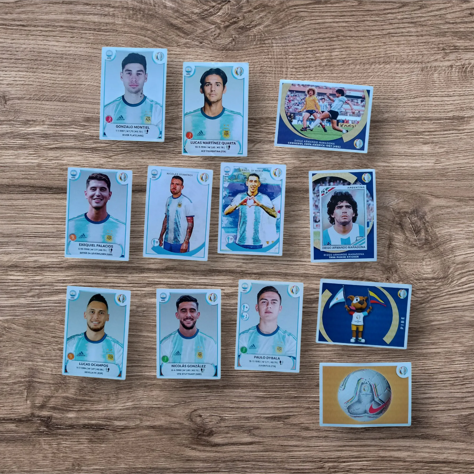 Lote 175 figuritas sin repetir Copa América 2021