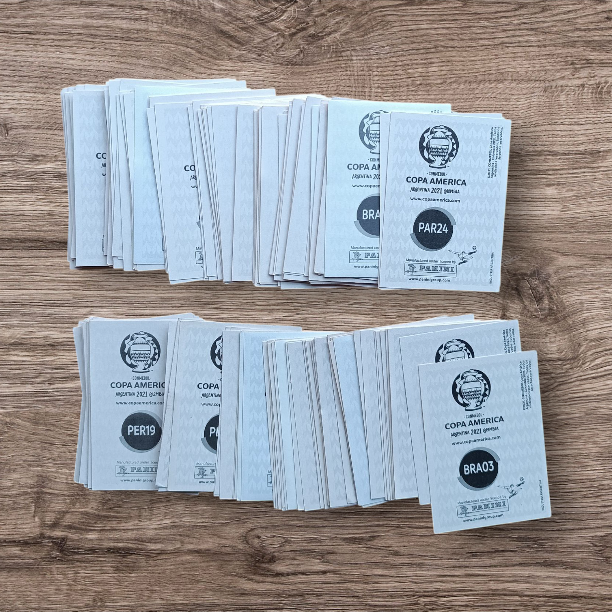 Lote 175 figuritas sin repetir Copa América 2021