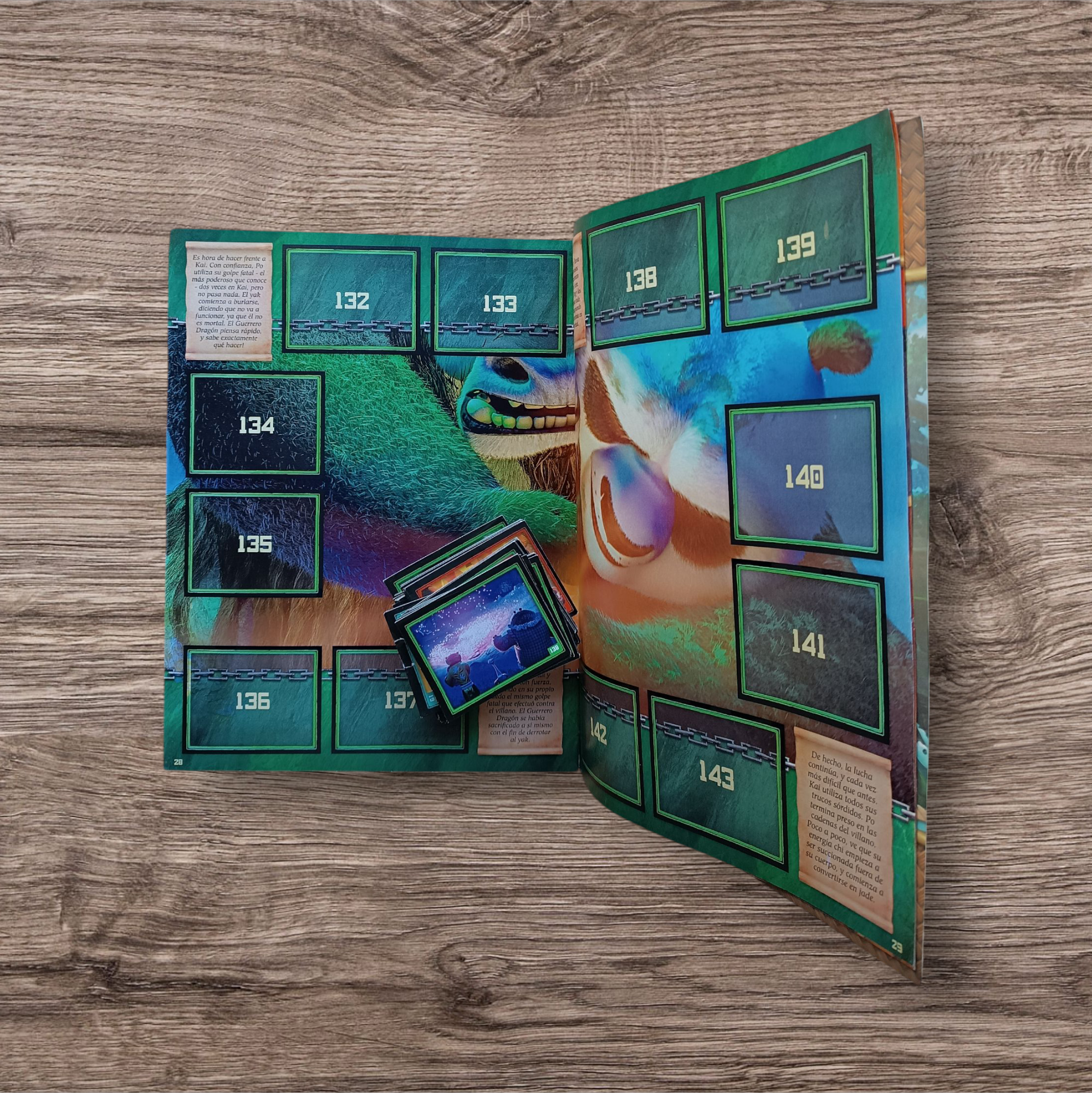 Álbum + 150 figuritas sin repetir Kung Fu Panda 3