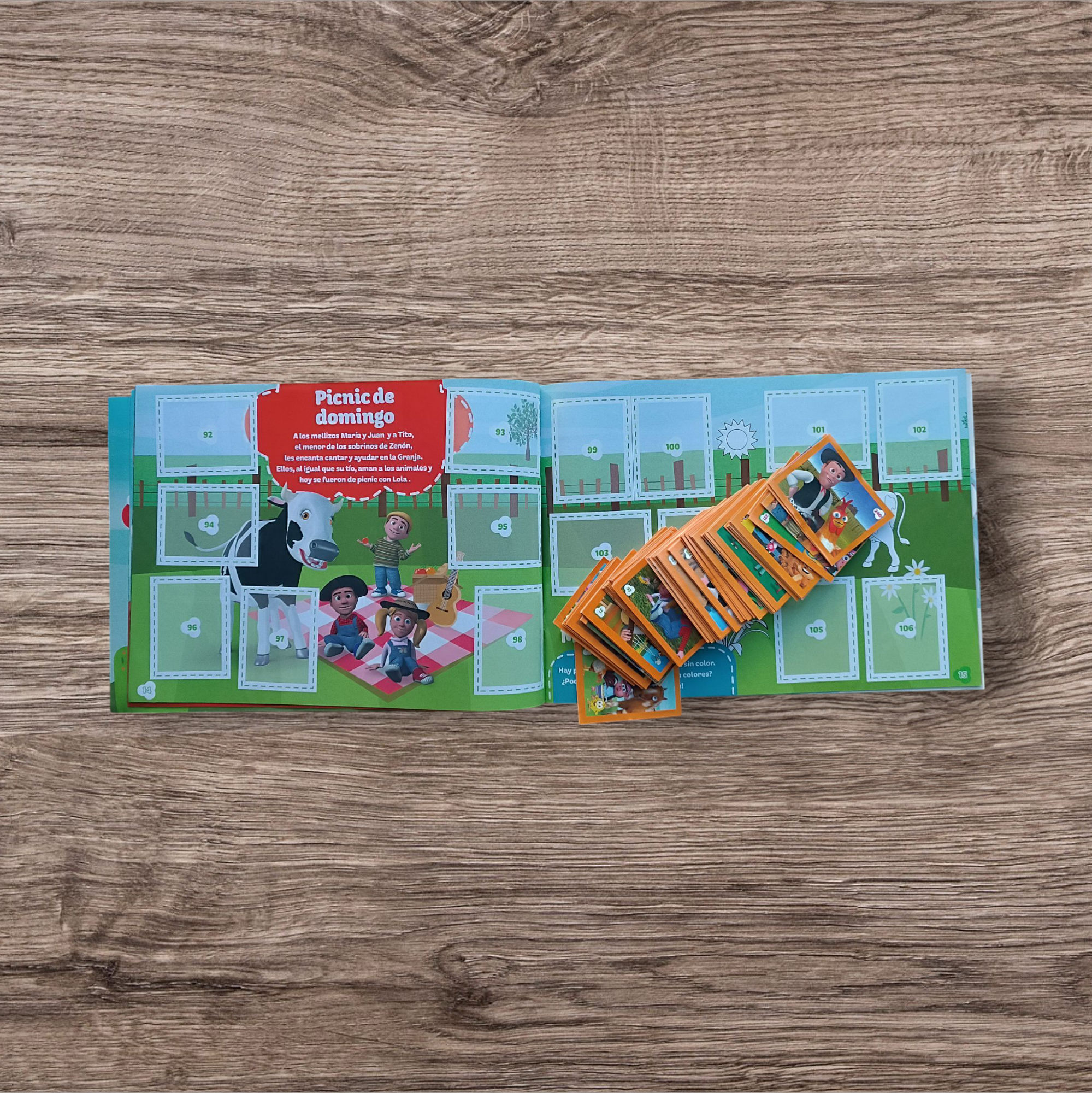 Álbum + 146 figuritas sin repetir La Granja de Zenón