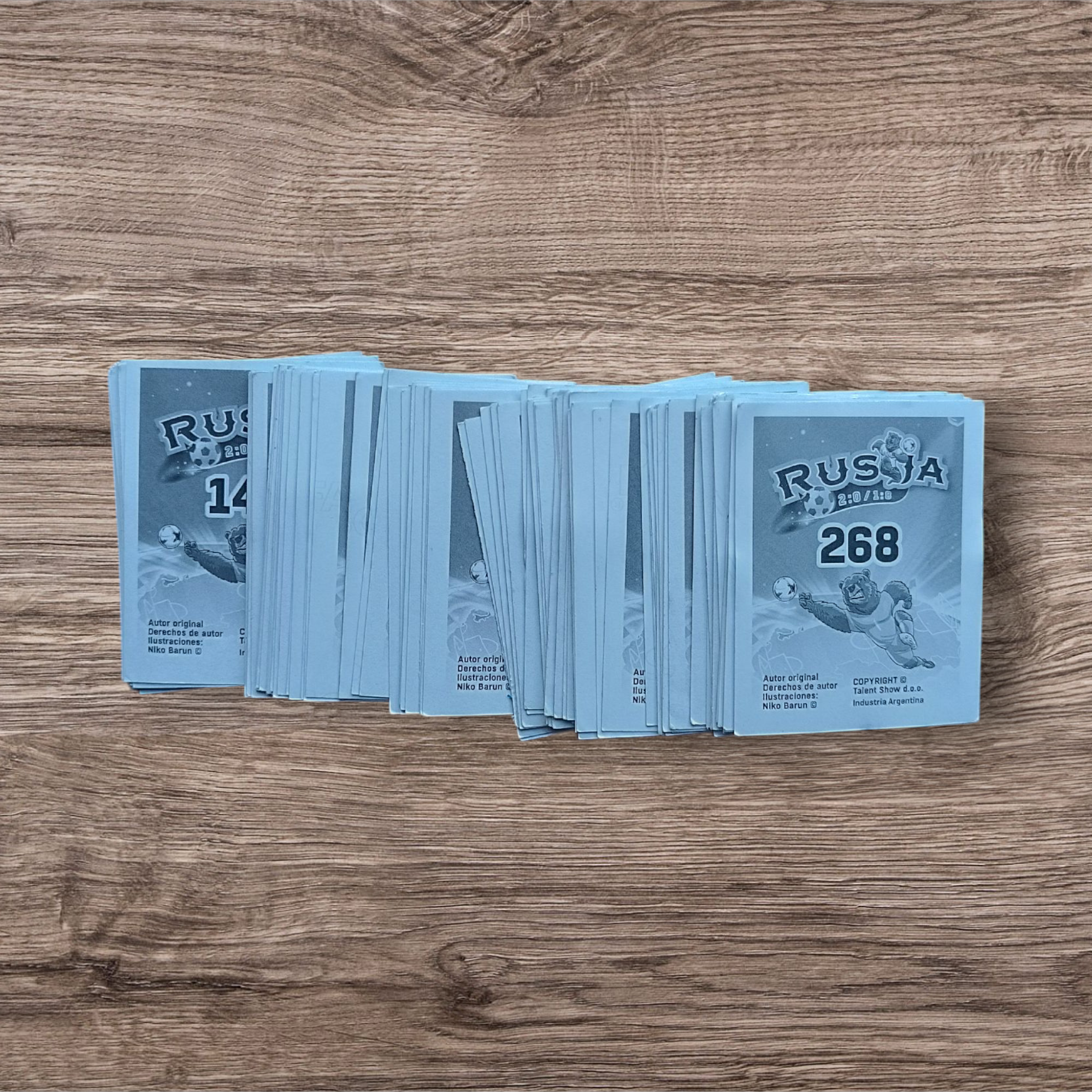 Lote 113 figuritas sin repetir Rusia 2018