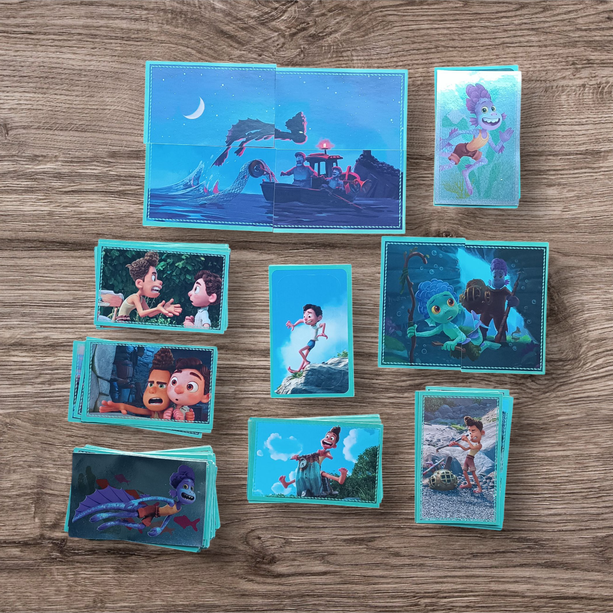 Lote 132 figuritas sin repetir Luca, de Disney Pixar