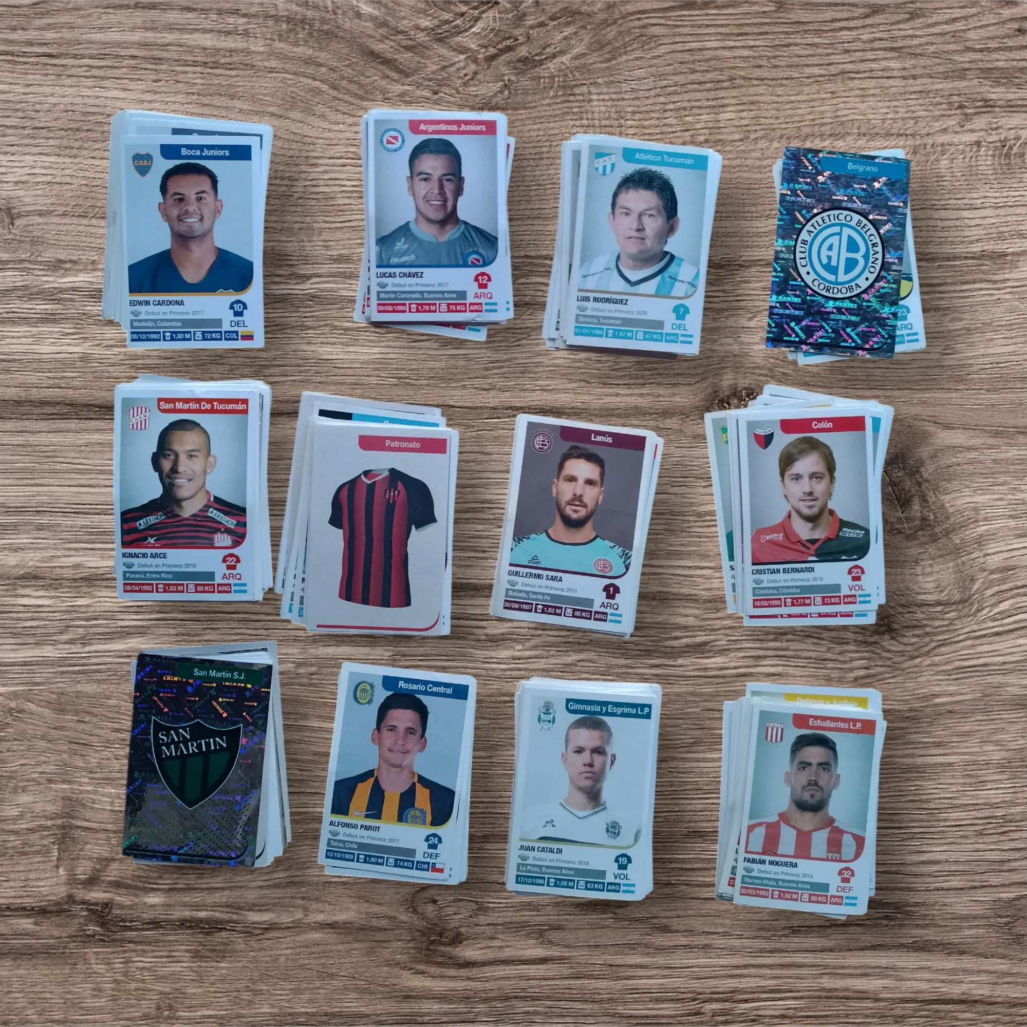 Lote 340 figuritas sin repetir Fútbol Argentino 2018-2019