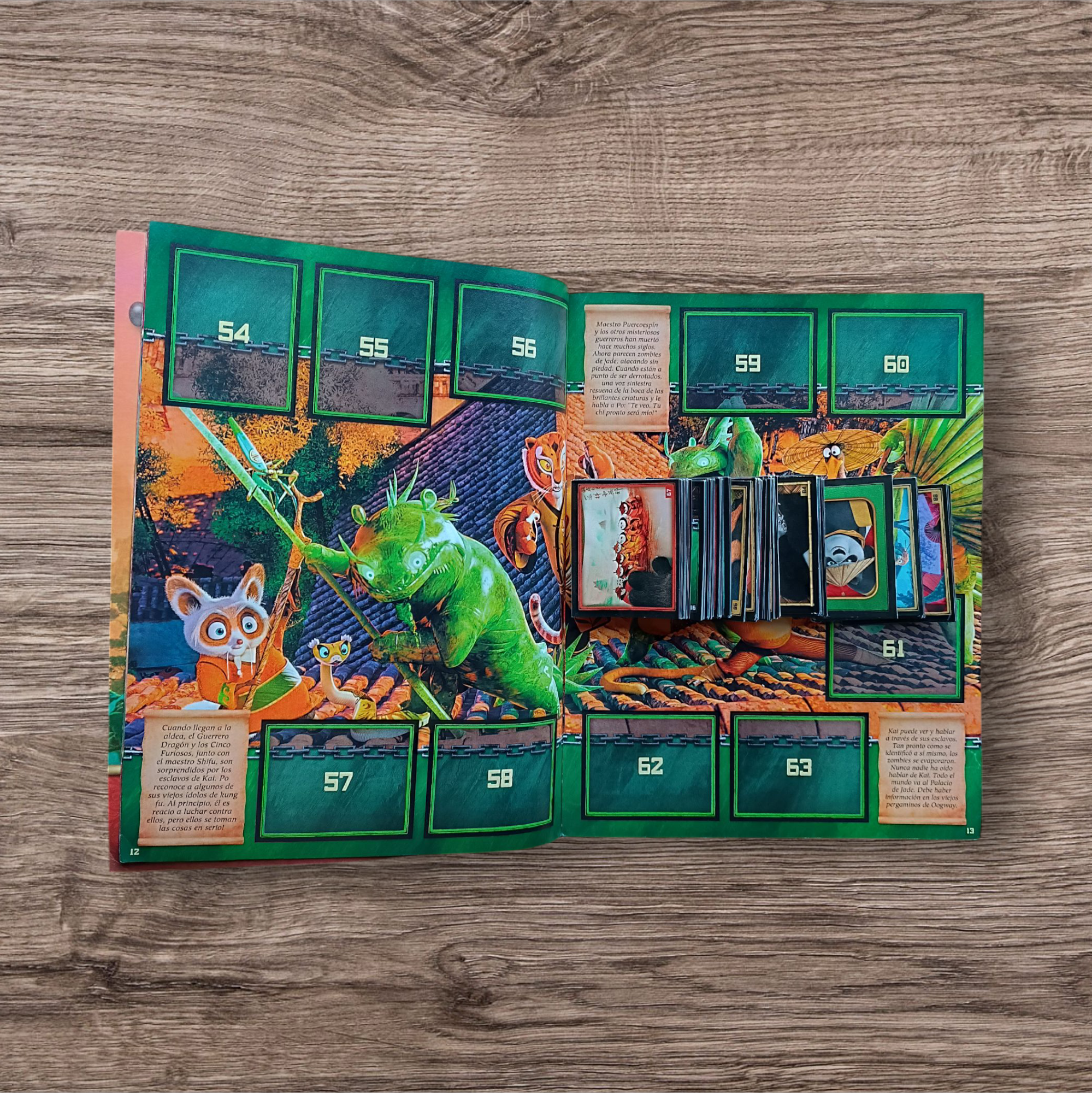 Álbum + 157 figuritas sin repetir Kung Fu Panda 3