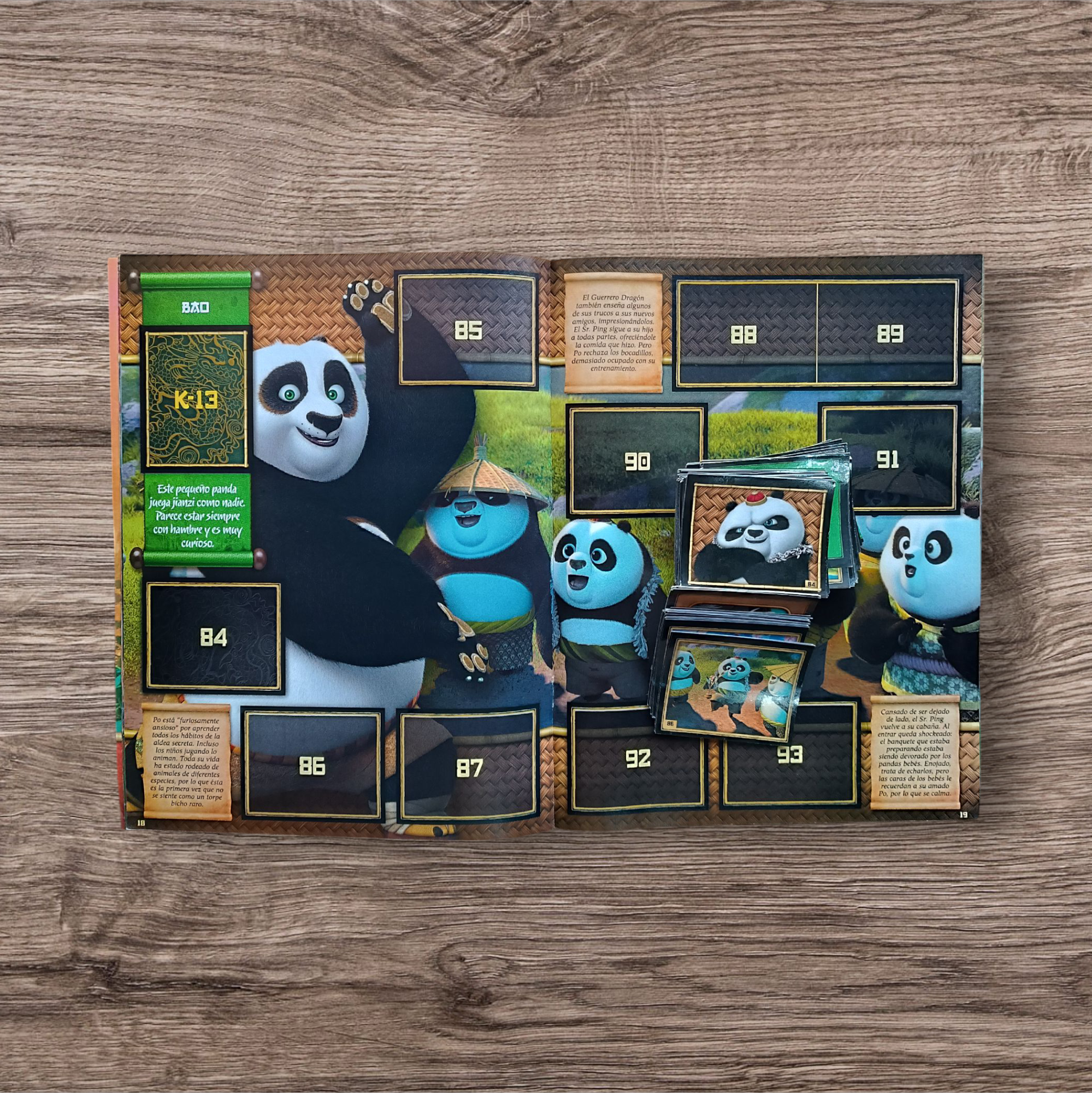 Álbum + 157 figuritas sin repetir Kung Fu Panda 3