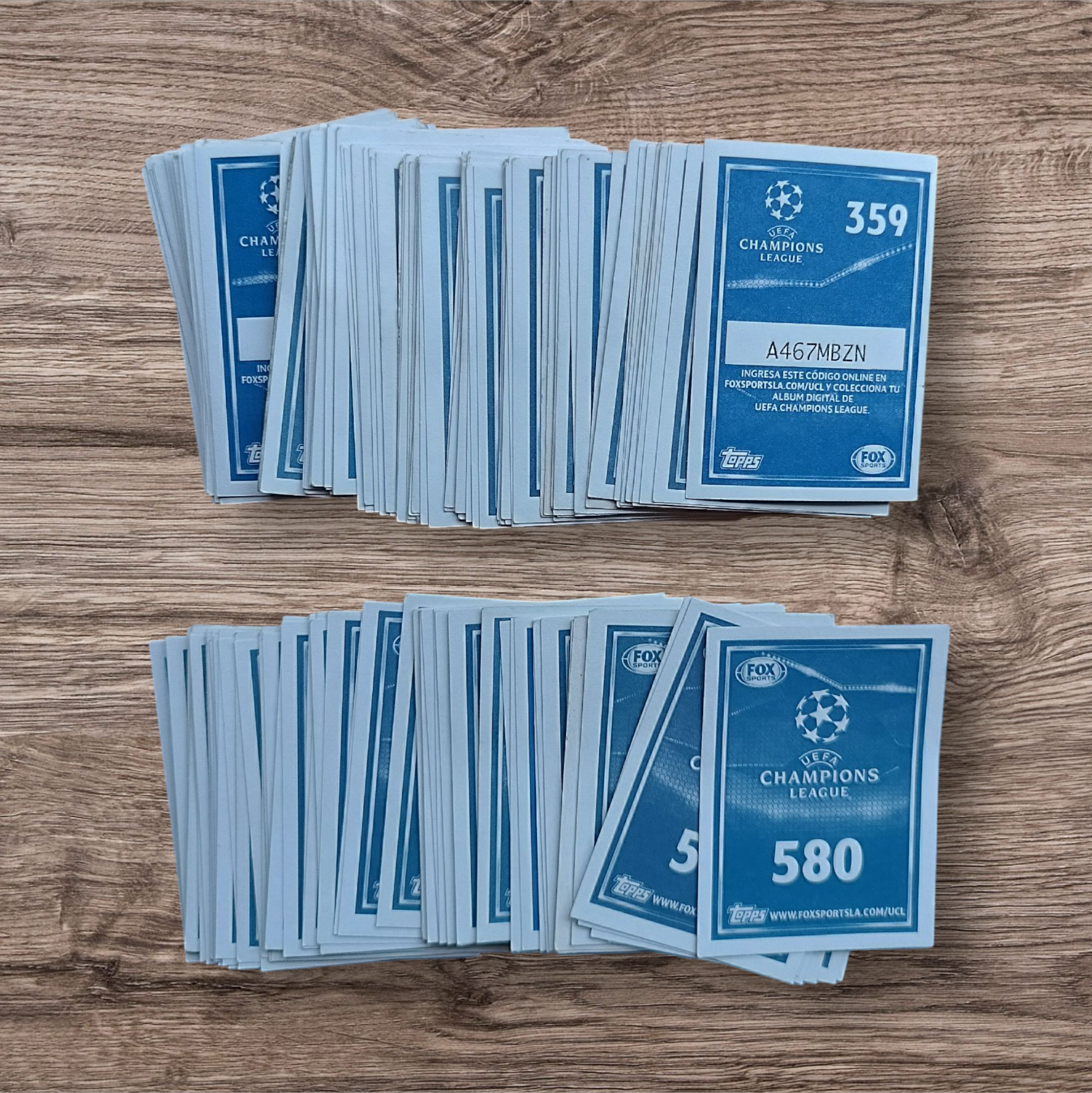 Lote 173 figuritas sin repetir Champions League 2016-2017