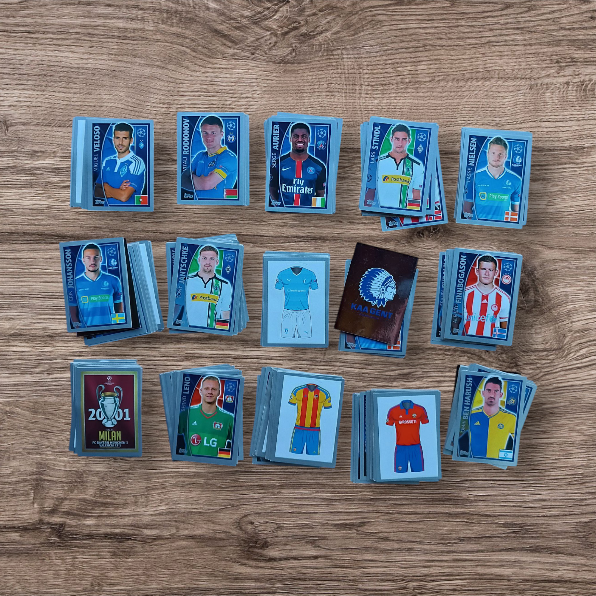 Gran lote 348 figuritas Champions League