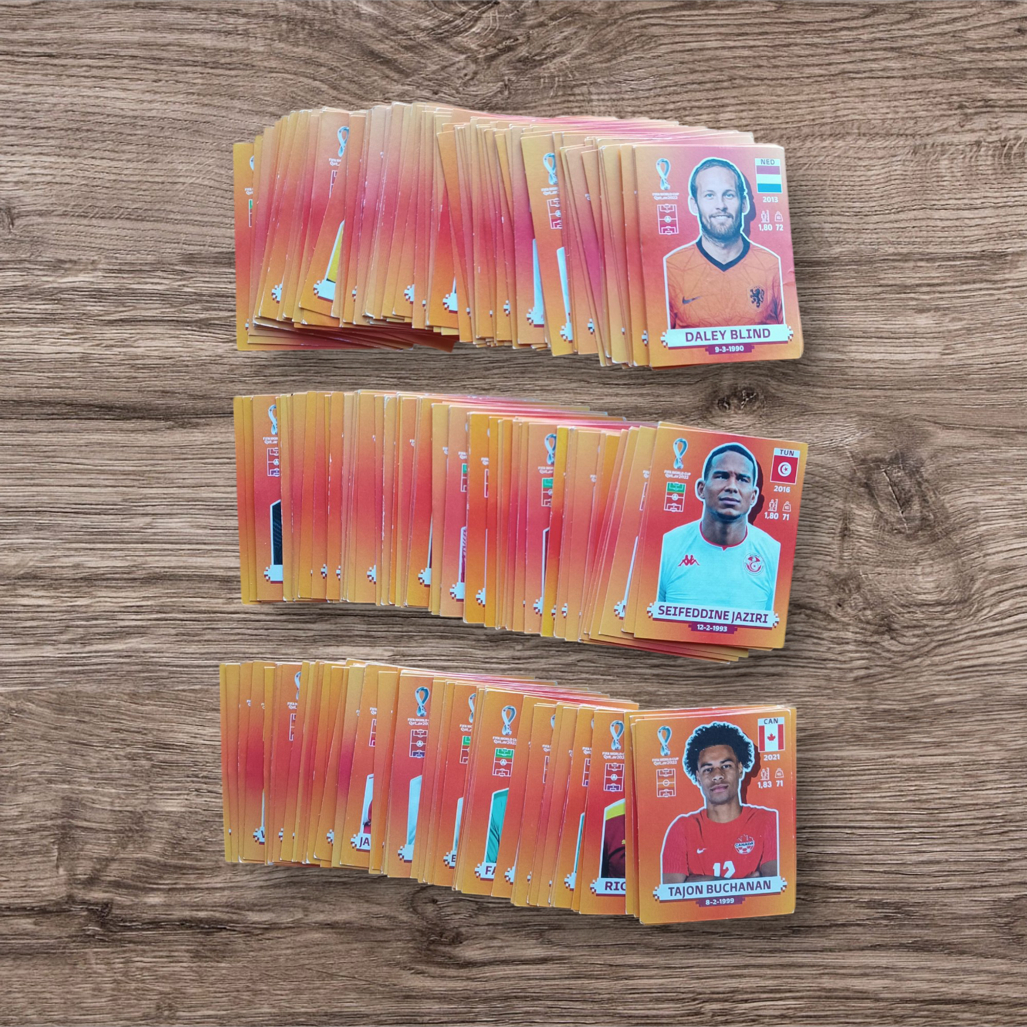 Lote 255 figuritas sin repetir Mundial Qatar 2022