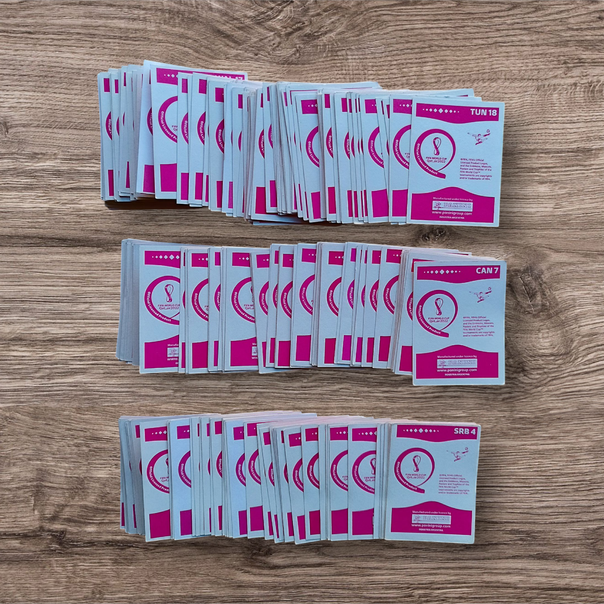 Lote 255 figuritas sin repetir Mundial Qatar 2022