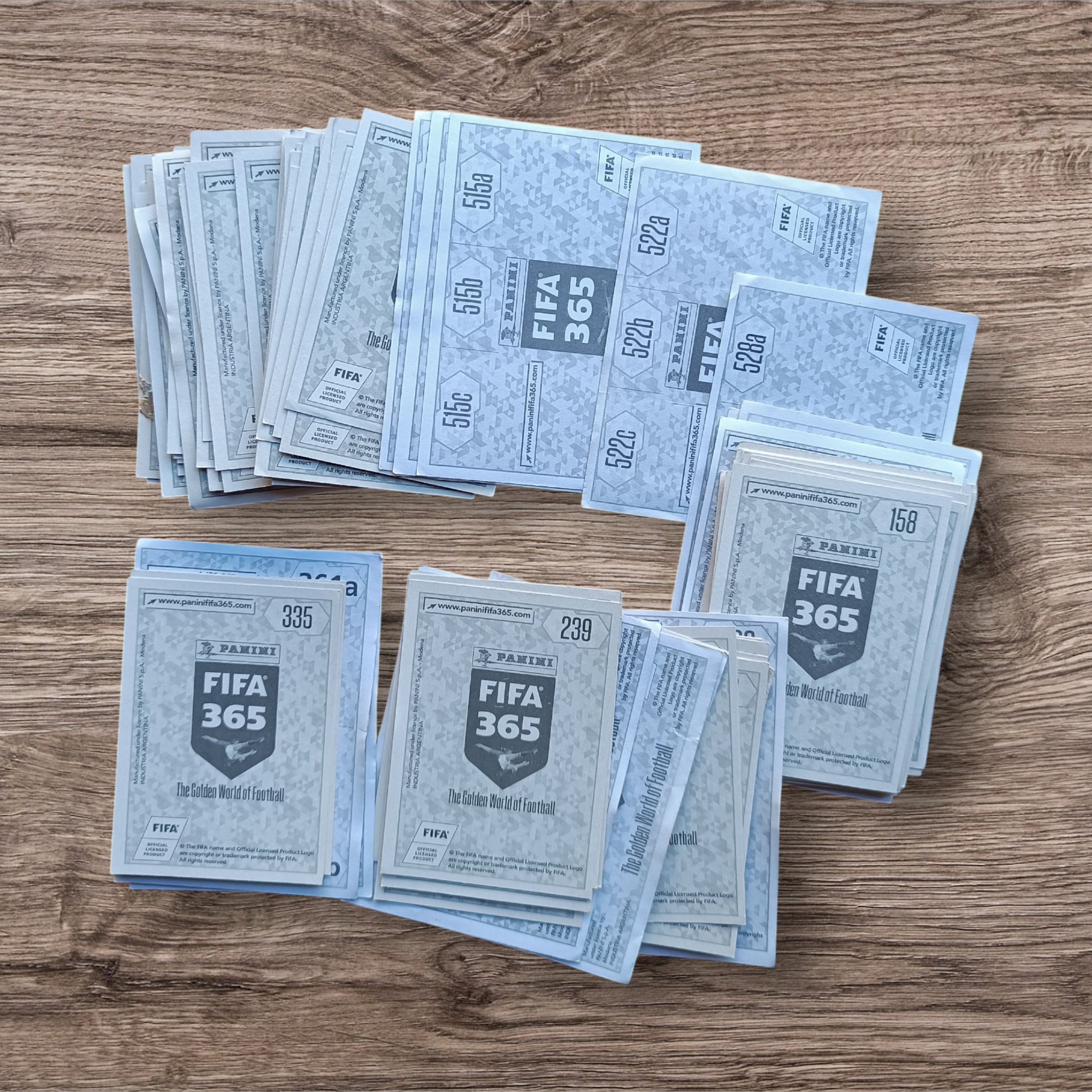 Lote 101 figuritas sin repetir FIFA 365 2018