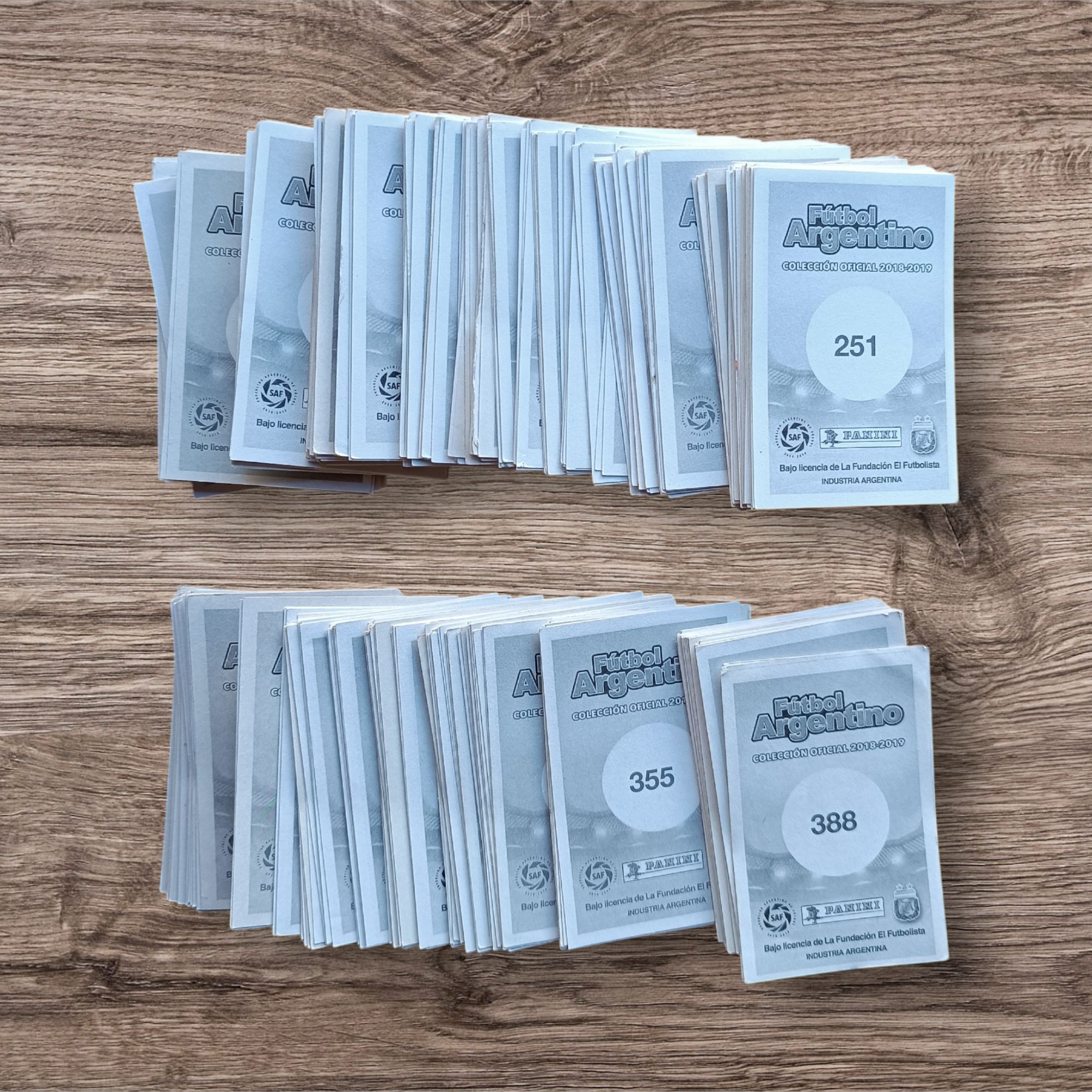 Lotazo 333 figuritas sin repetir Fútbol Argentino 2018-2019
