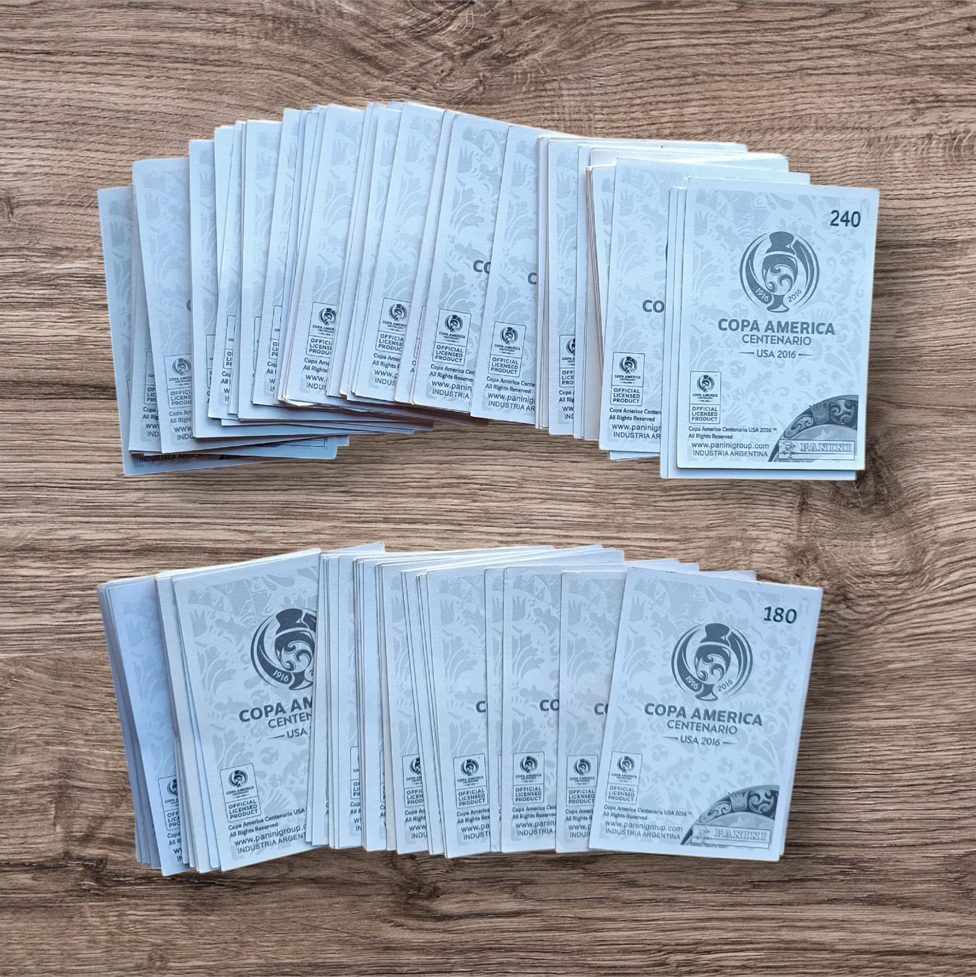 Lote 183 figuritas sin repetir Copa América 2016