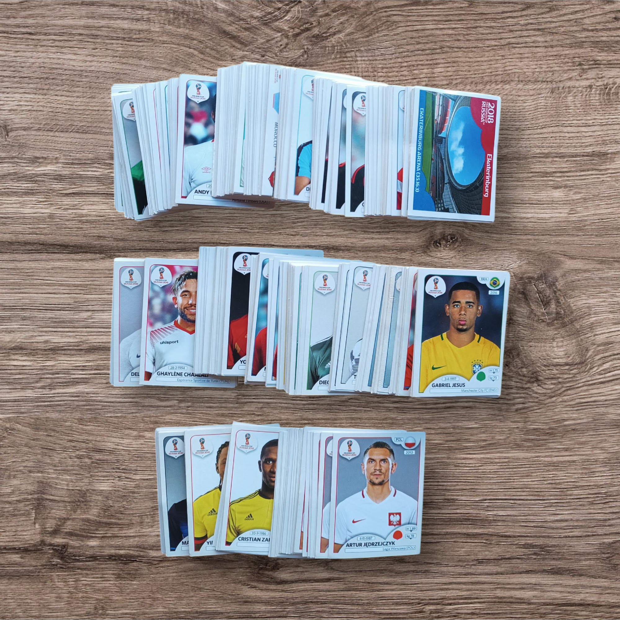 Lote 430 figuritas sin repetir Mundial Rusia 2018