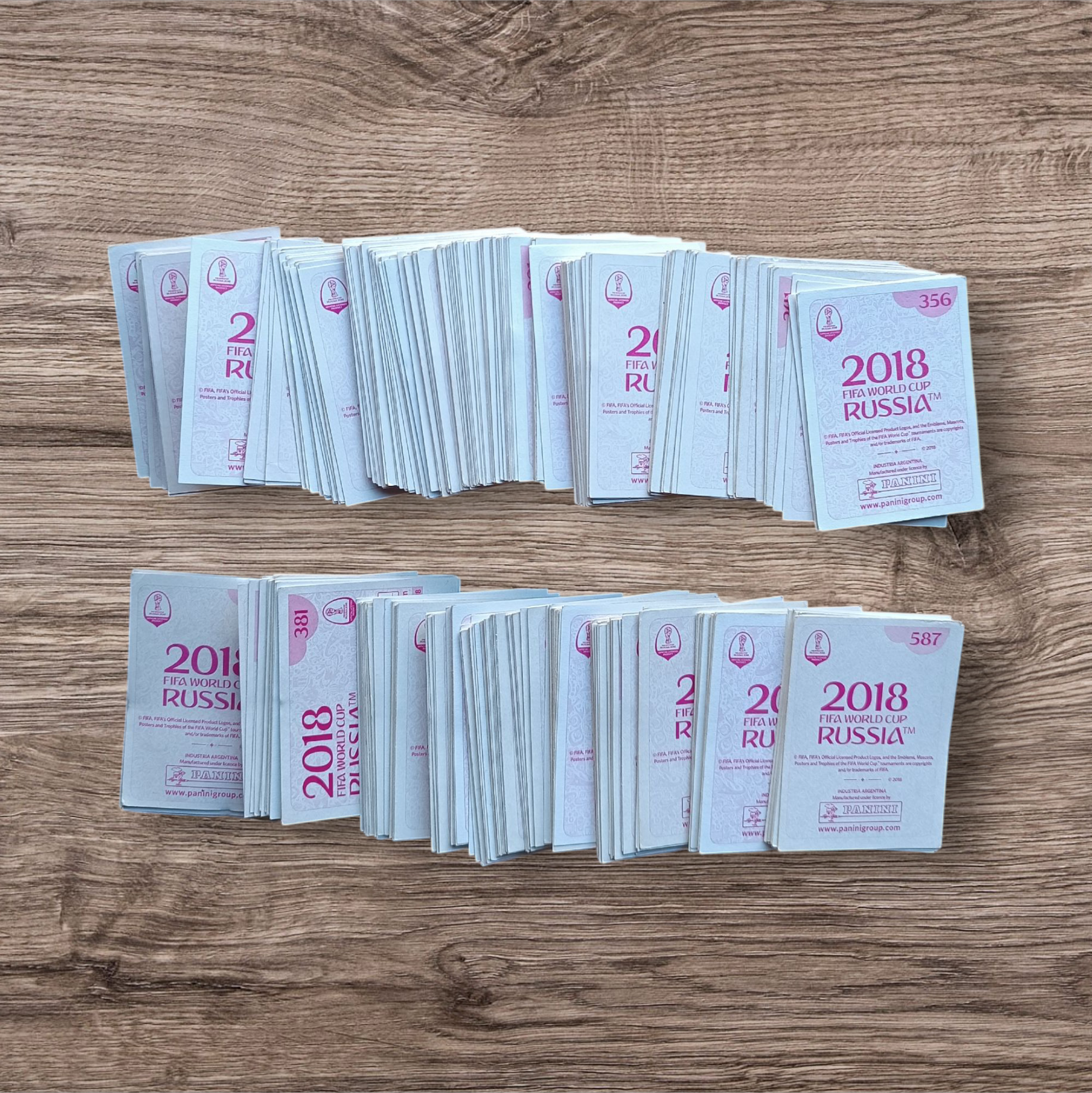 Lote 430 figuritas sin repetir Mundial Rusia 2018