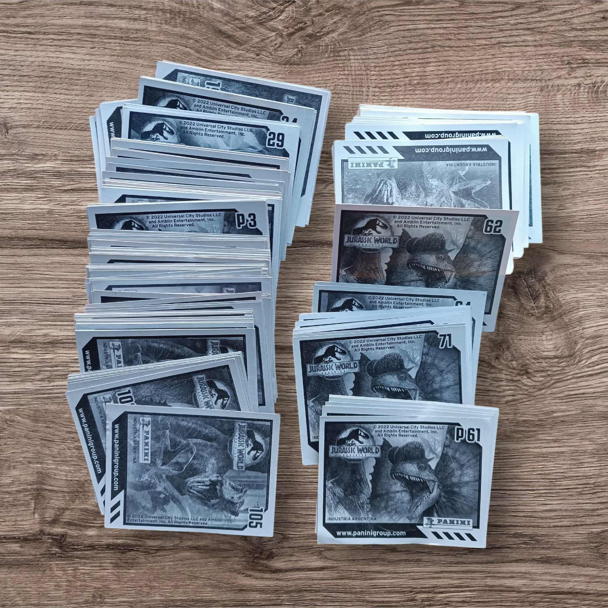 Lote 178 figuritas sin repetir Jurassic Dominion