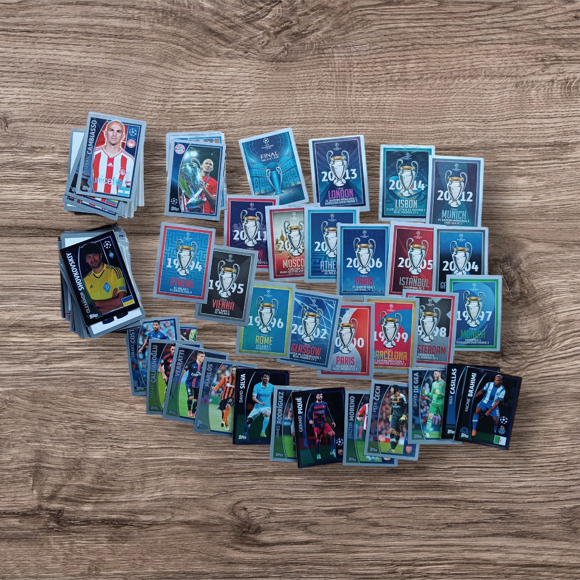 Lote 365 figuritas sin repetir Champions League