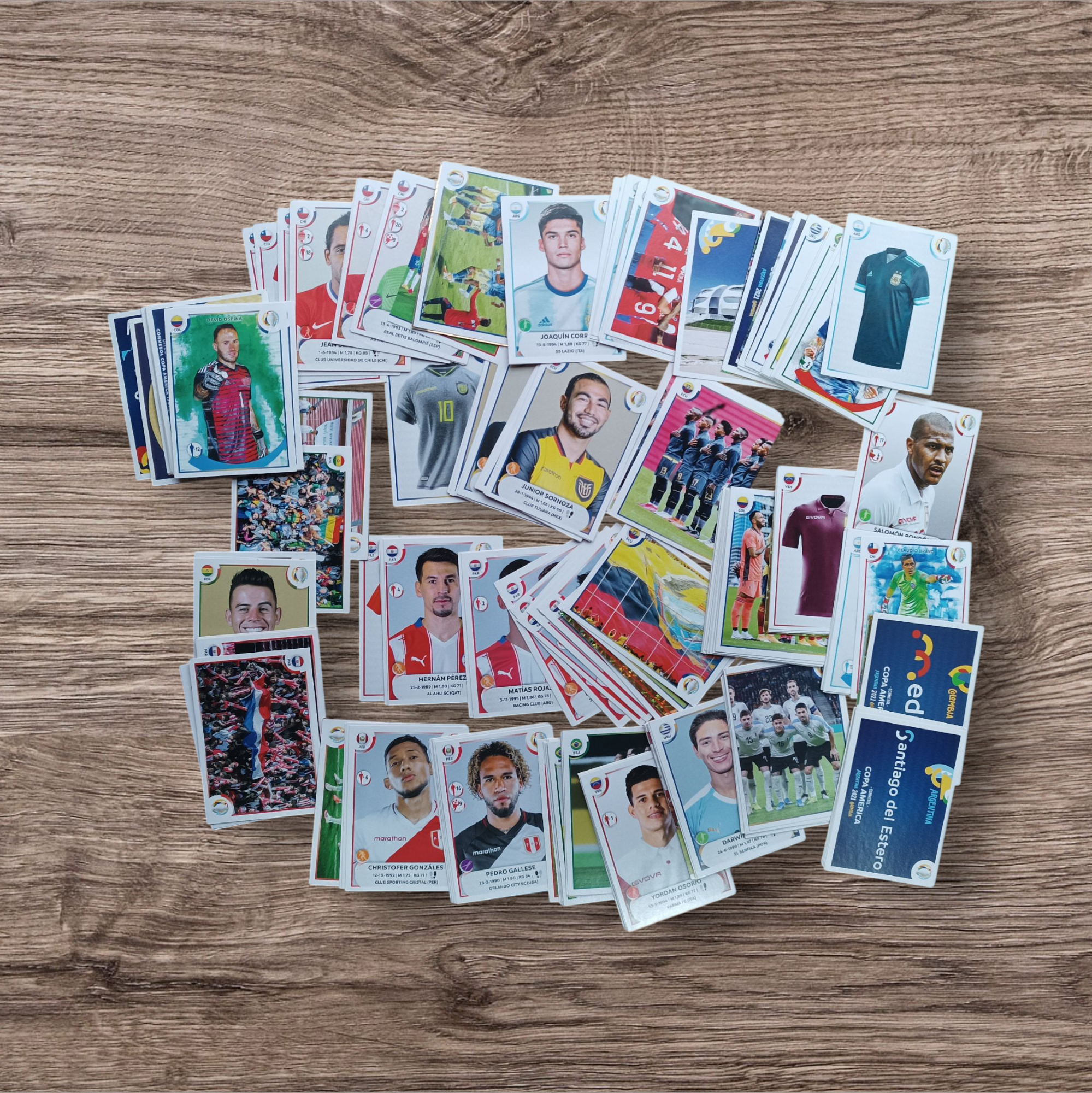 Lote 178 figuritas sin repetir Copa América 2021