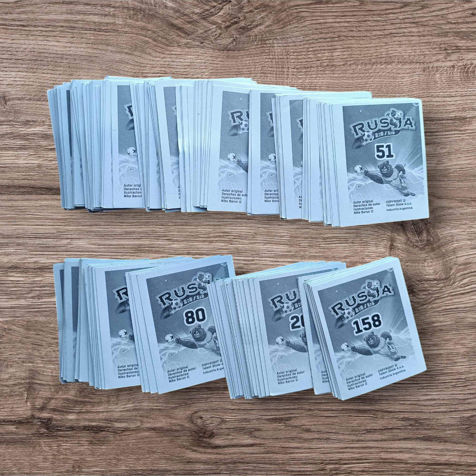 Lote 232 figuritas sin repetir Mundial Rusia 2018