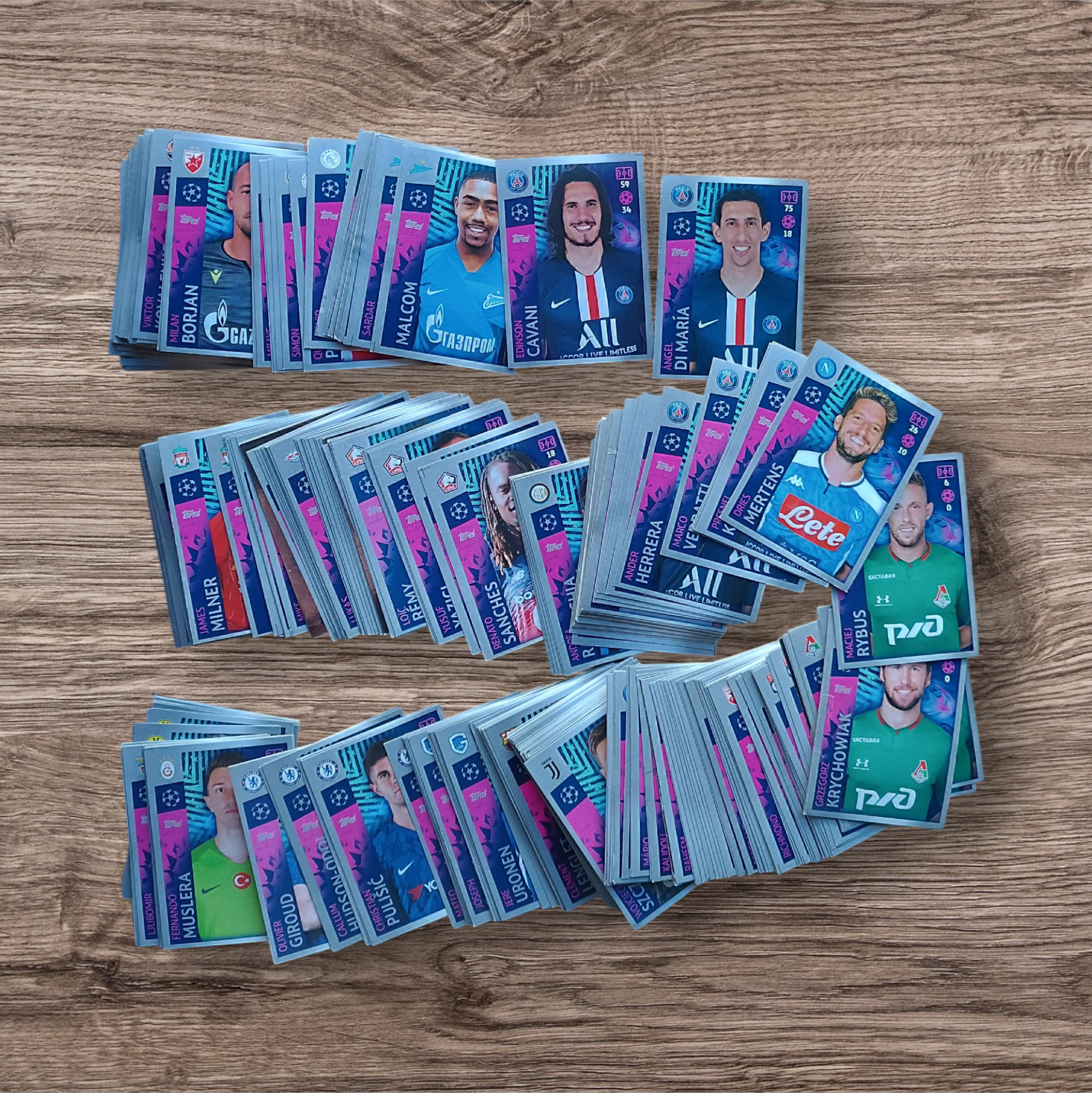 Importante lote 339 figuritas Champions League 2019/20