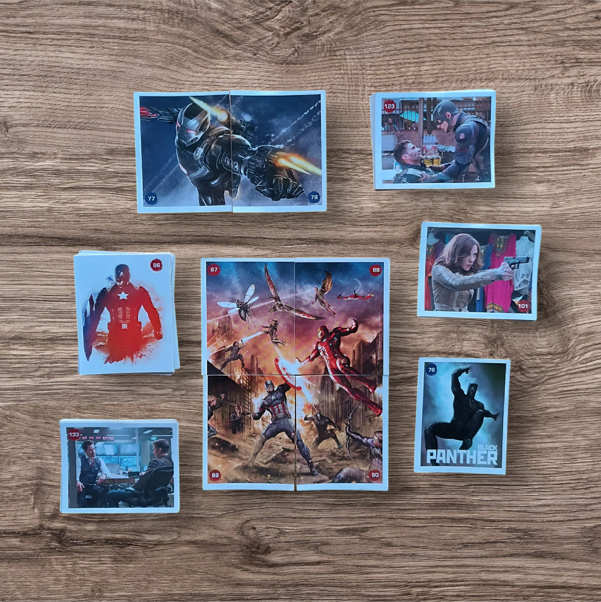 Lote 57 figuritas sin repetir Civil War