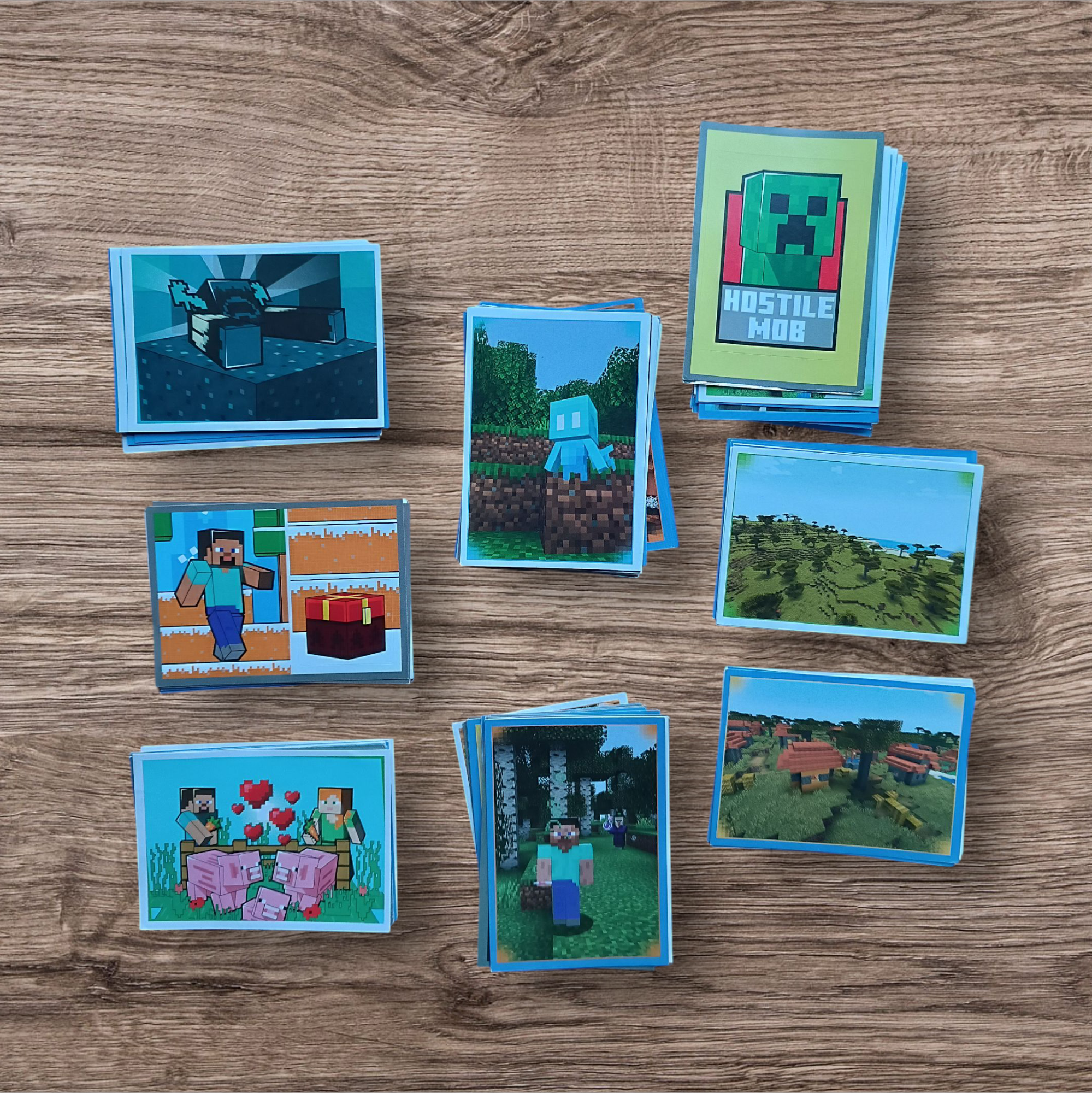 Lote 106 figuritas sin repetir Minecraft