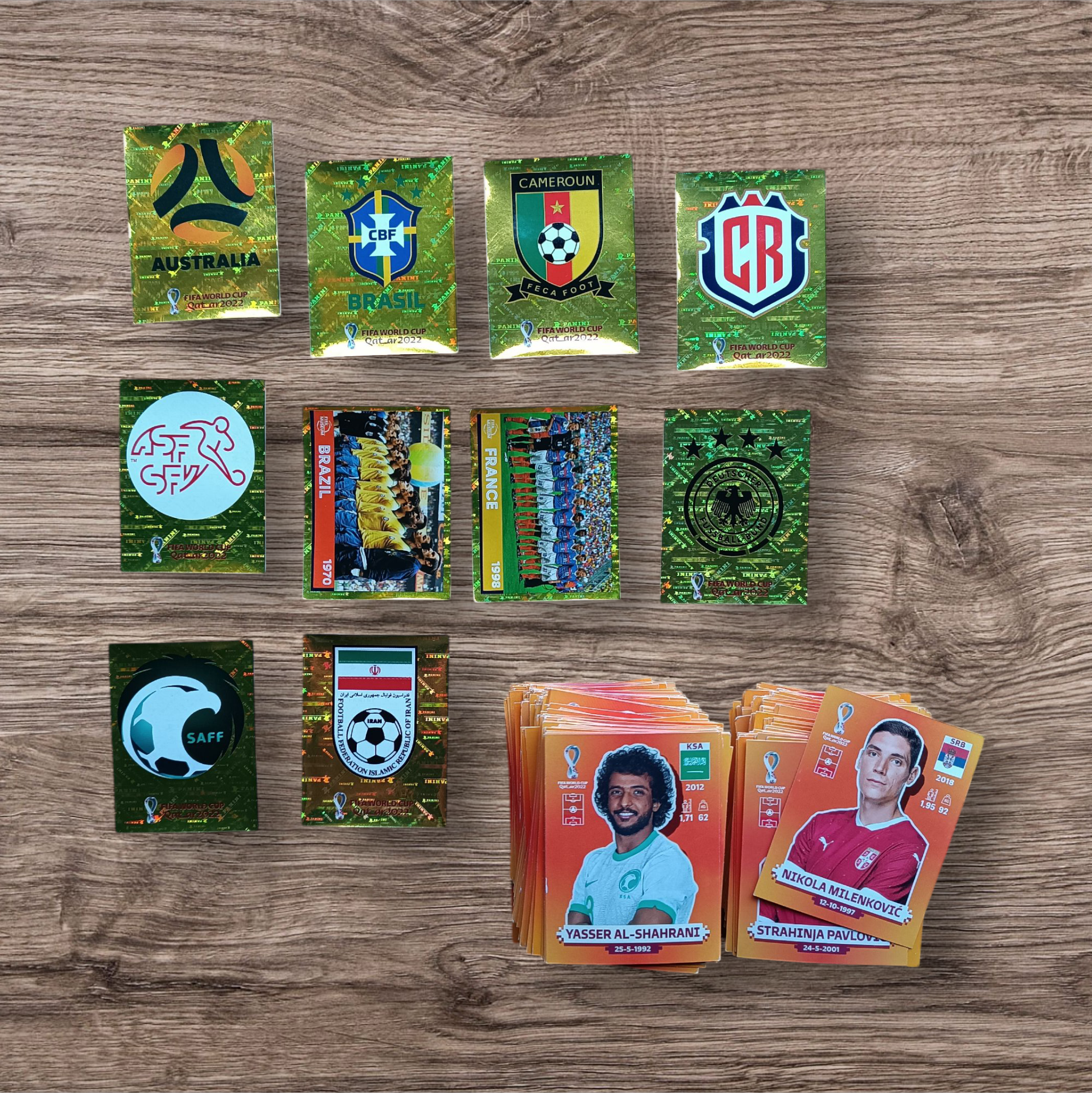 Impresionante lote 491 figuritas sin repetir Mundial Qatar 2022