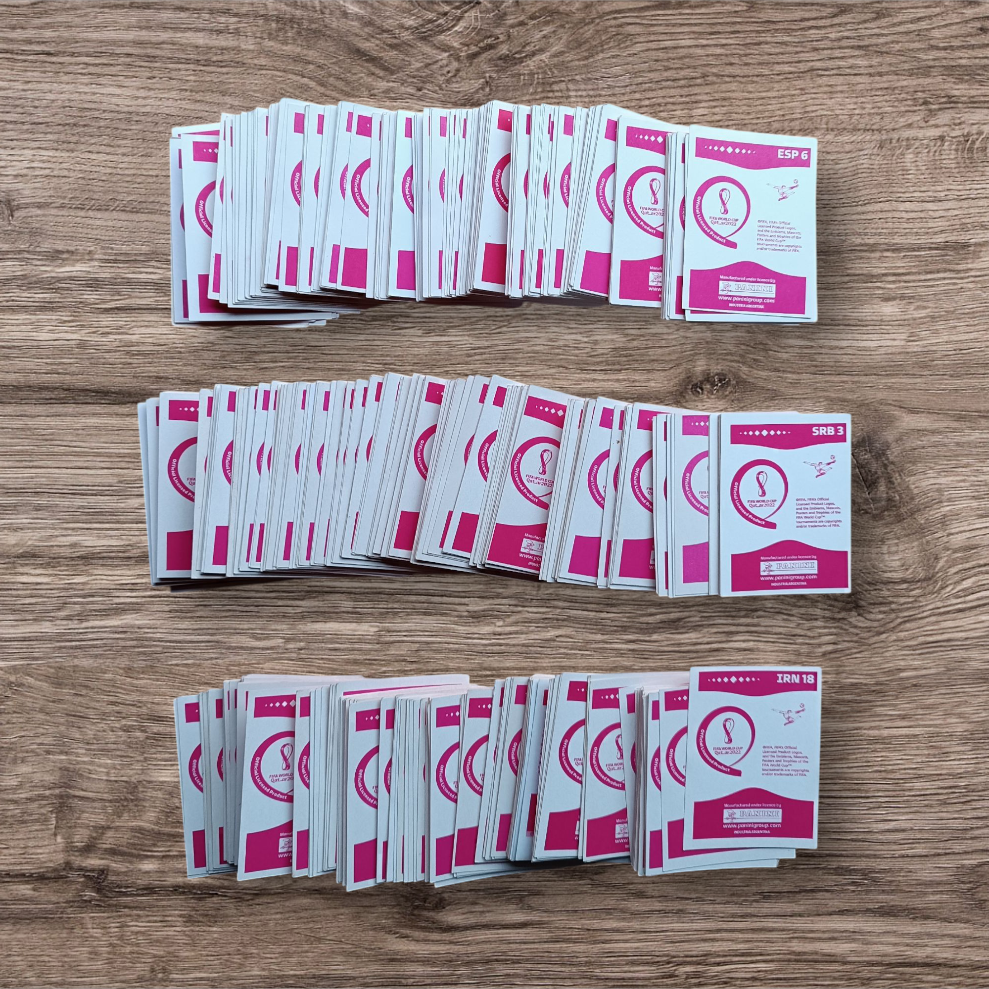 Impresionante lote 491 figuritas sin repetir Mundial Qatar 2022