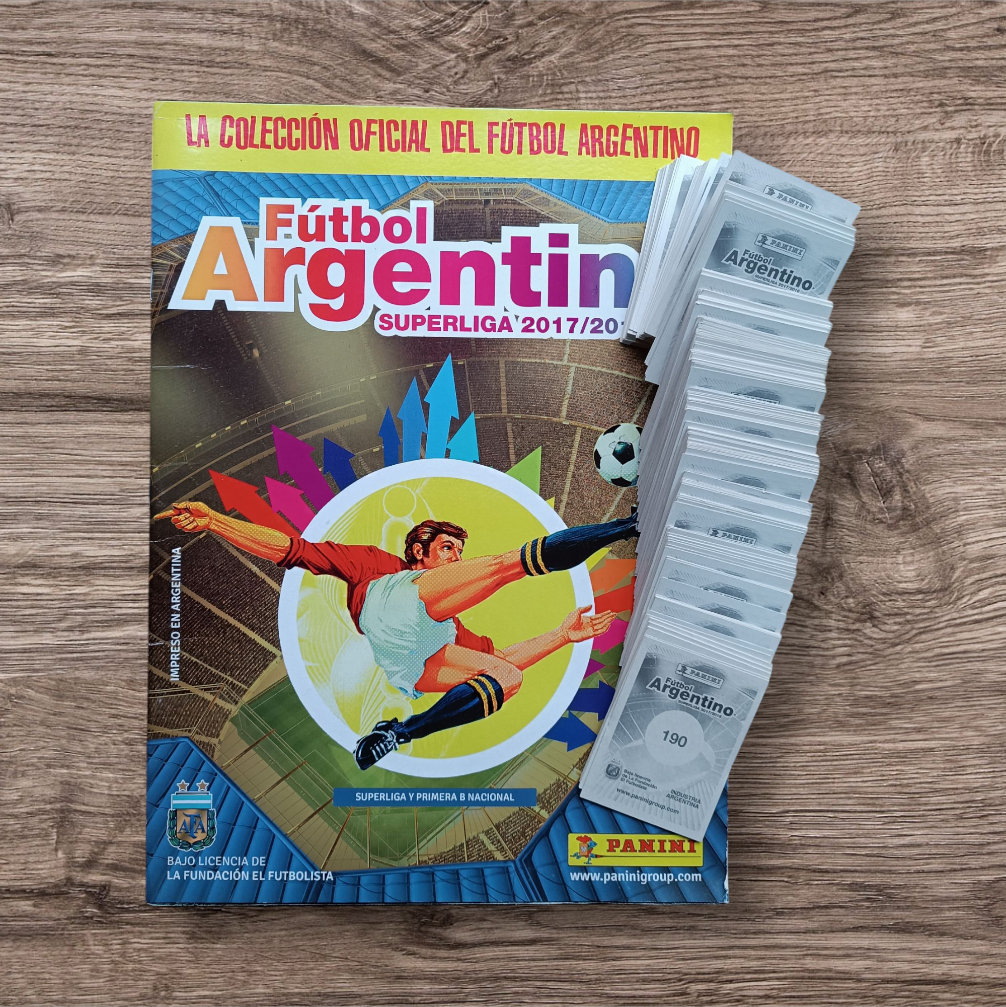Álbum + 281 figuritas sin repetir Fútbol Argentino 2017-2018