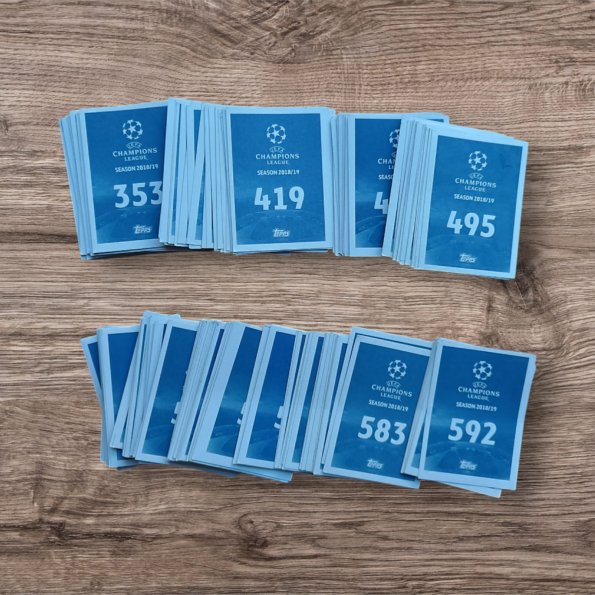Lote 191 figuritas sin repetir Champions League 2018/19