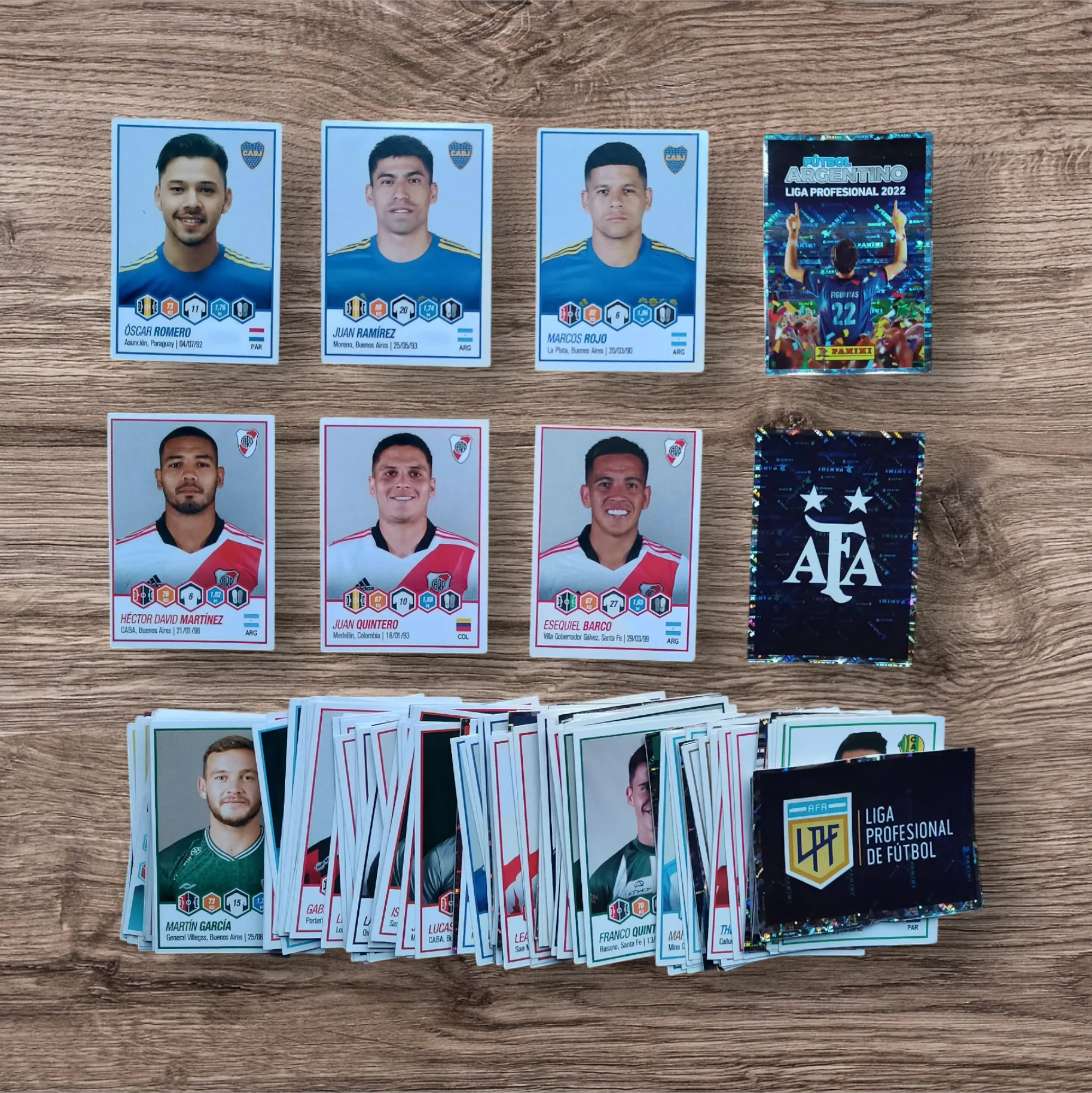 Lote 178 figuritas sin repetir Fútbol Argentino 2022