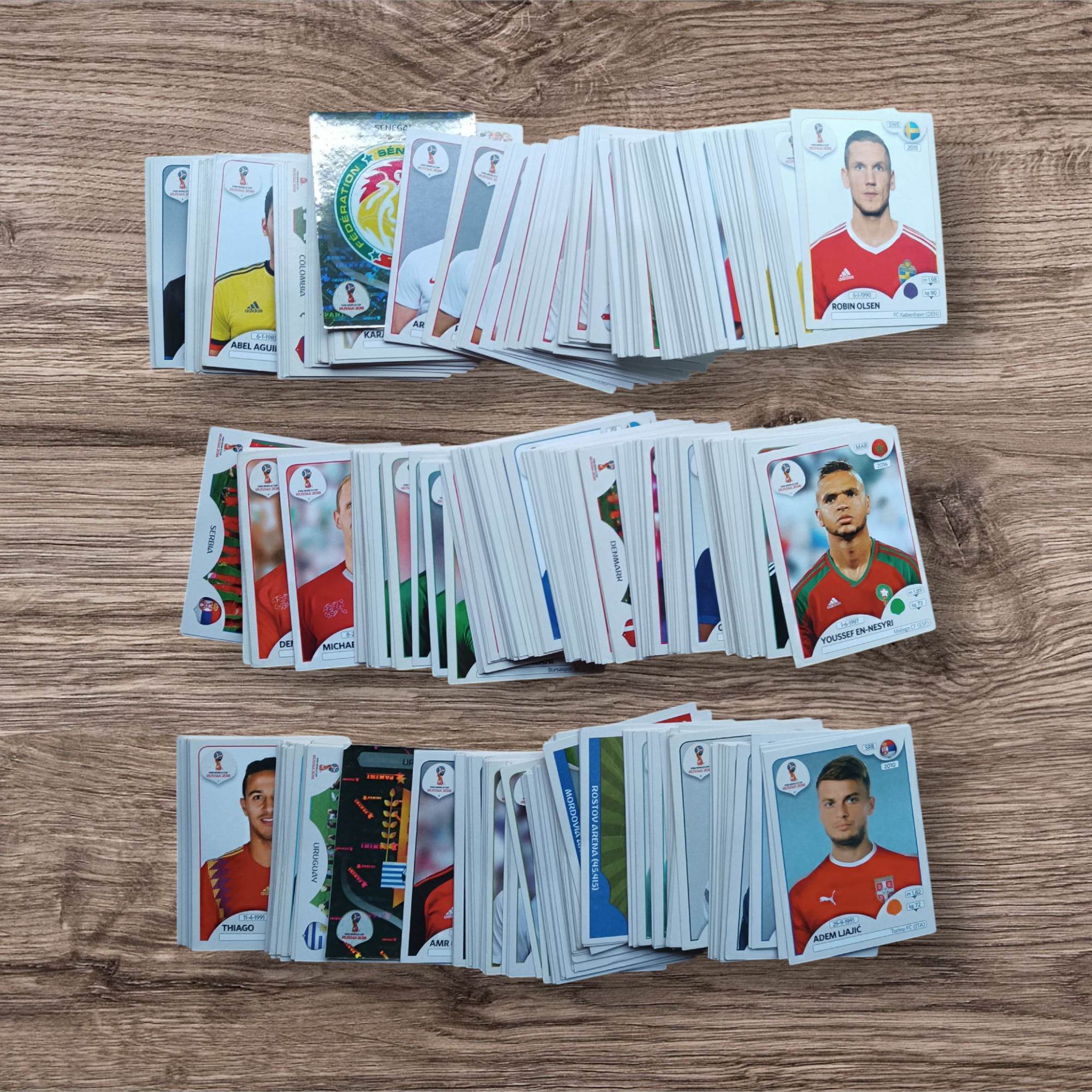 Lote 447 figuritas sin repetir Mundial Rusia 2018