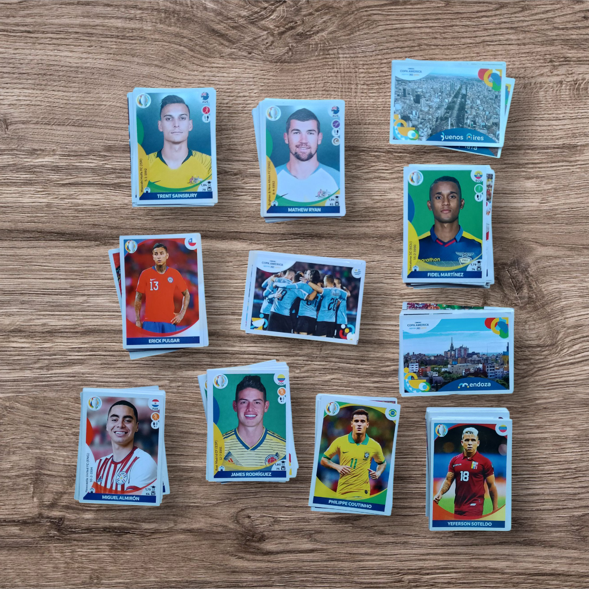 Lote 165 figuritas sin repetir Copa América 2021 Preview