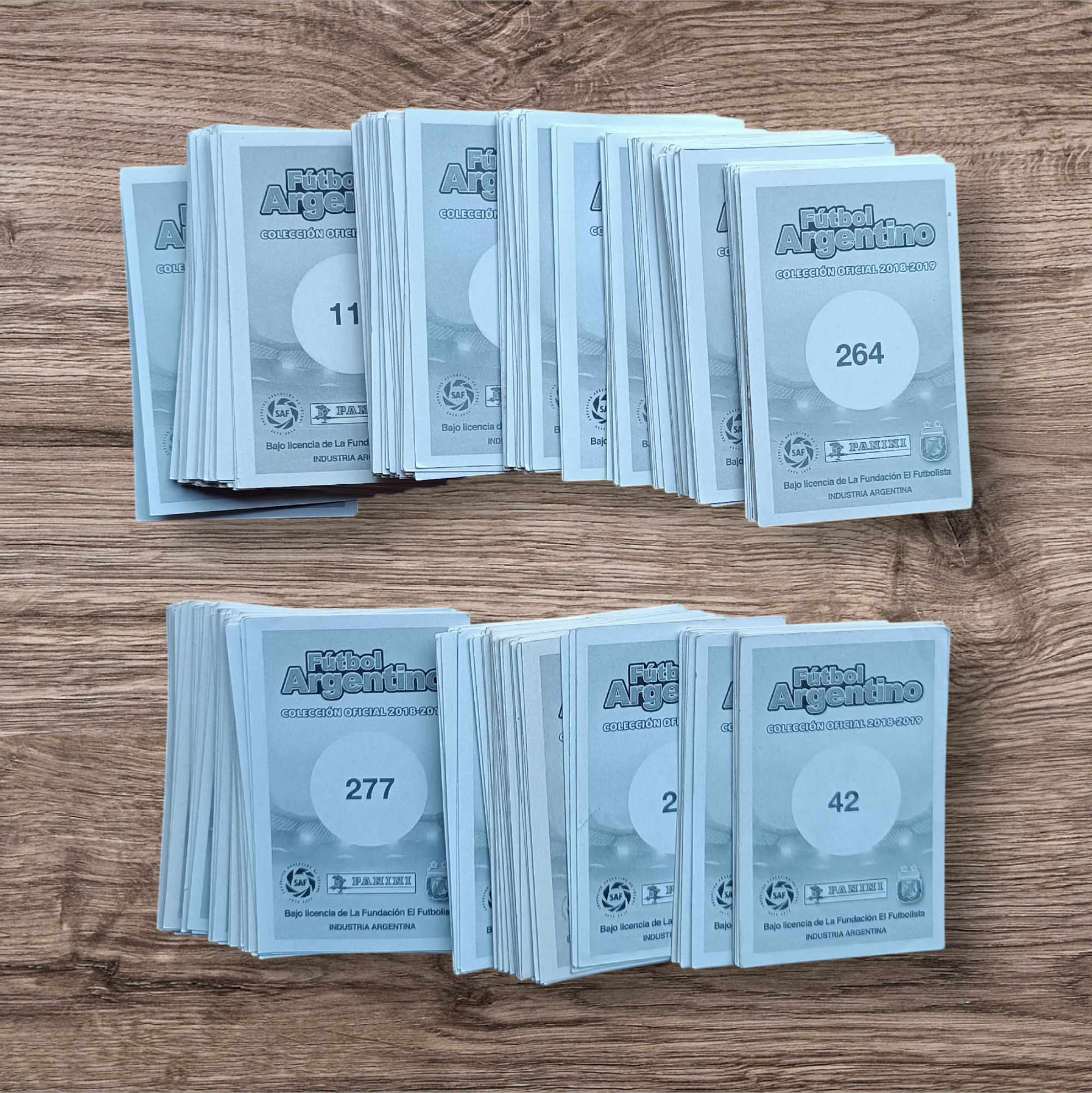 Lote 266 figuritas sin repetir Fútbol Argentino 2018/19
