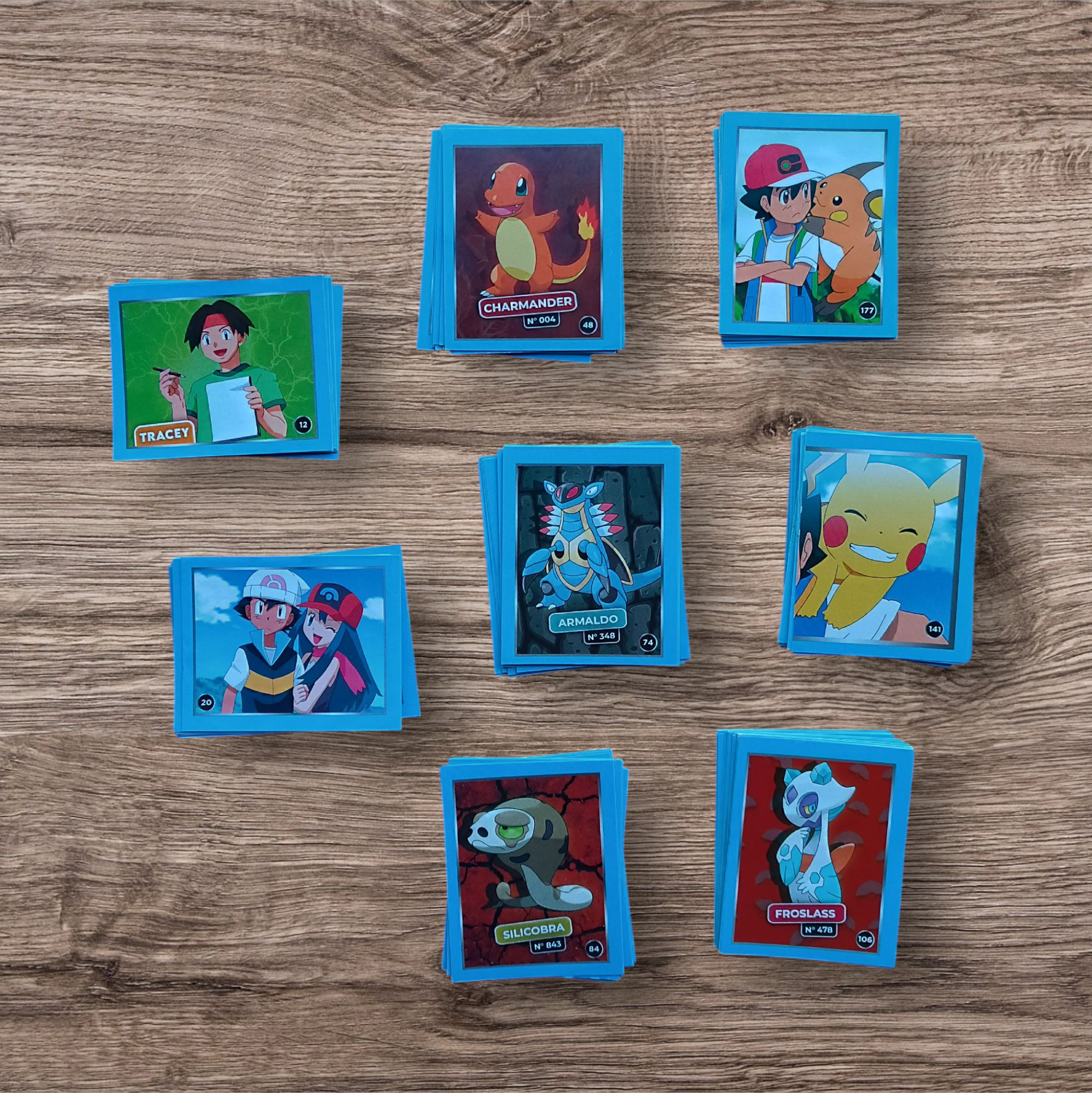 Lote 118 figuritas sin repetir Pokemon