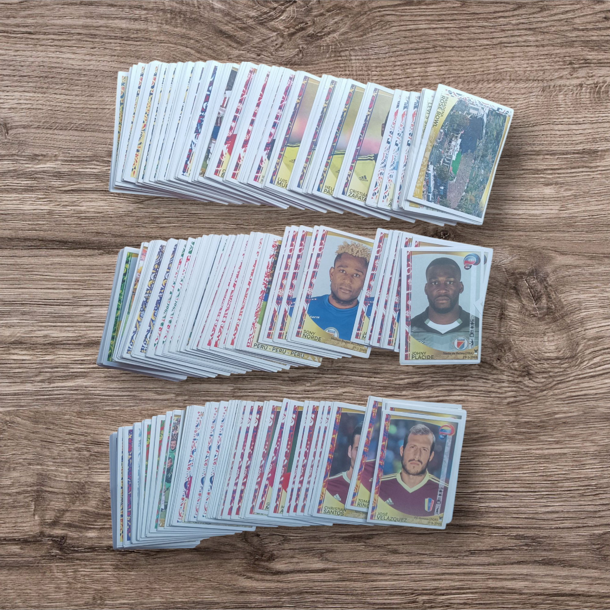 Lote 363 figuritas sin repetir Copa América 2016 Centenario