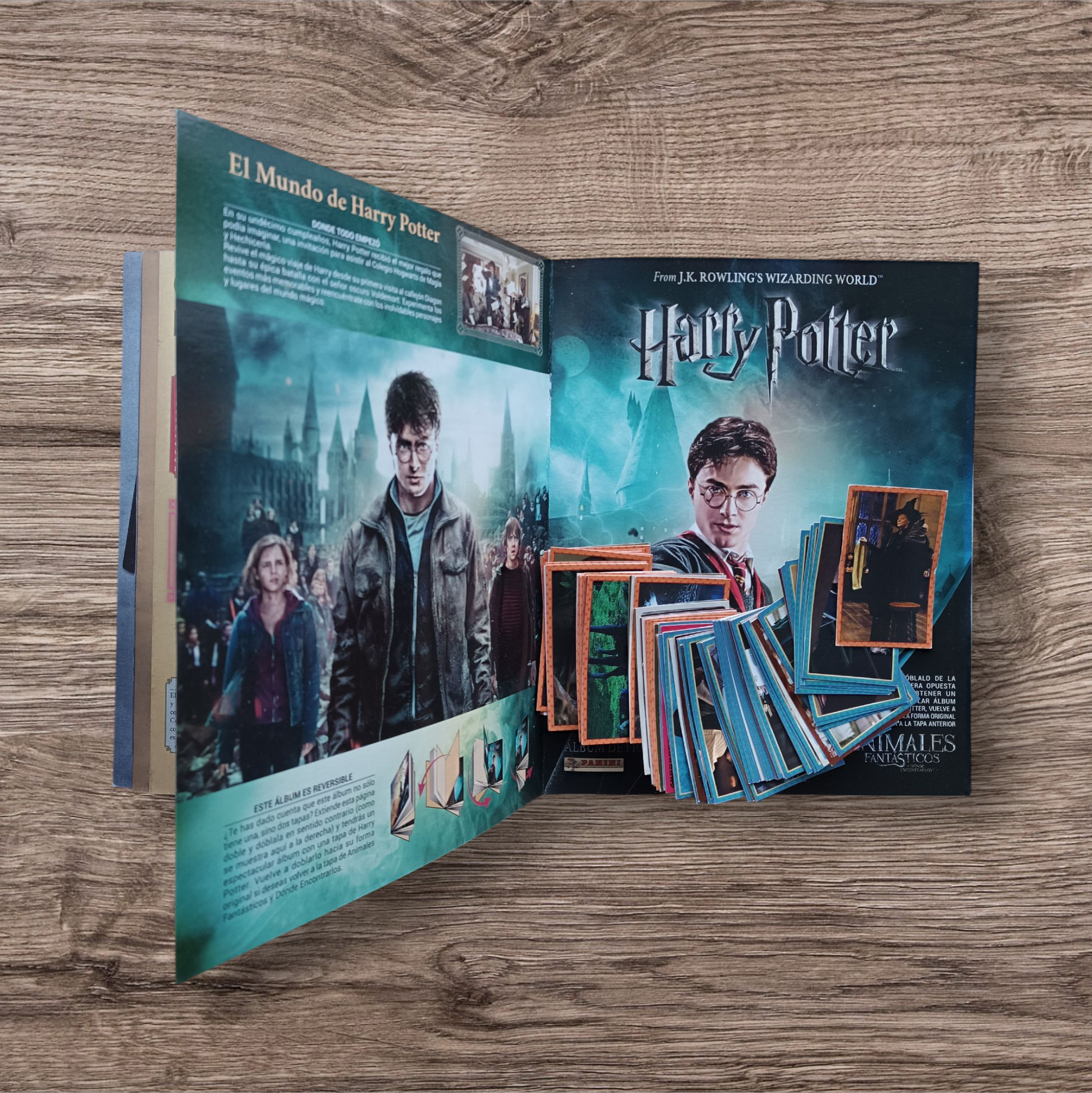 Álbum + 105 figuritas sin repetir Animales Fantásticos y Harry Potter