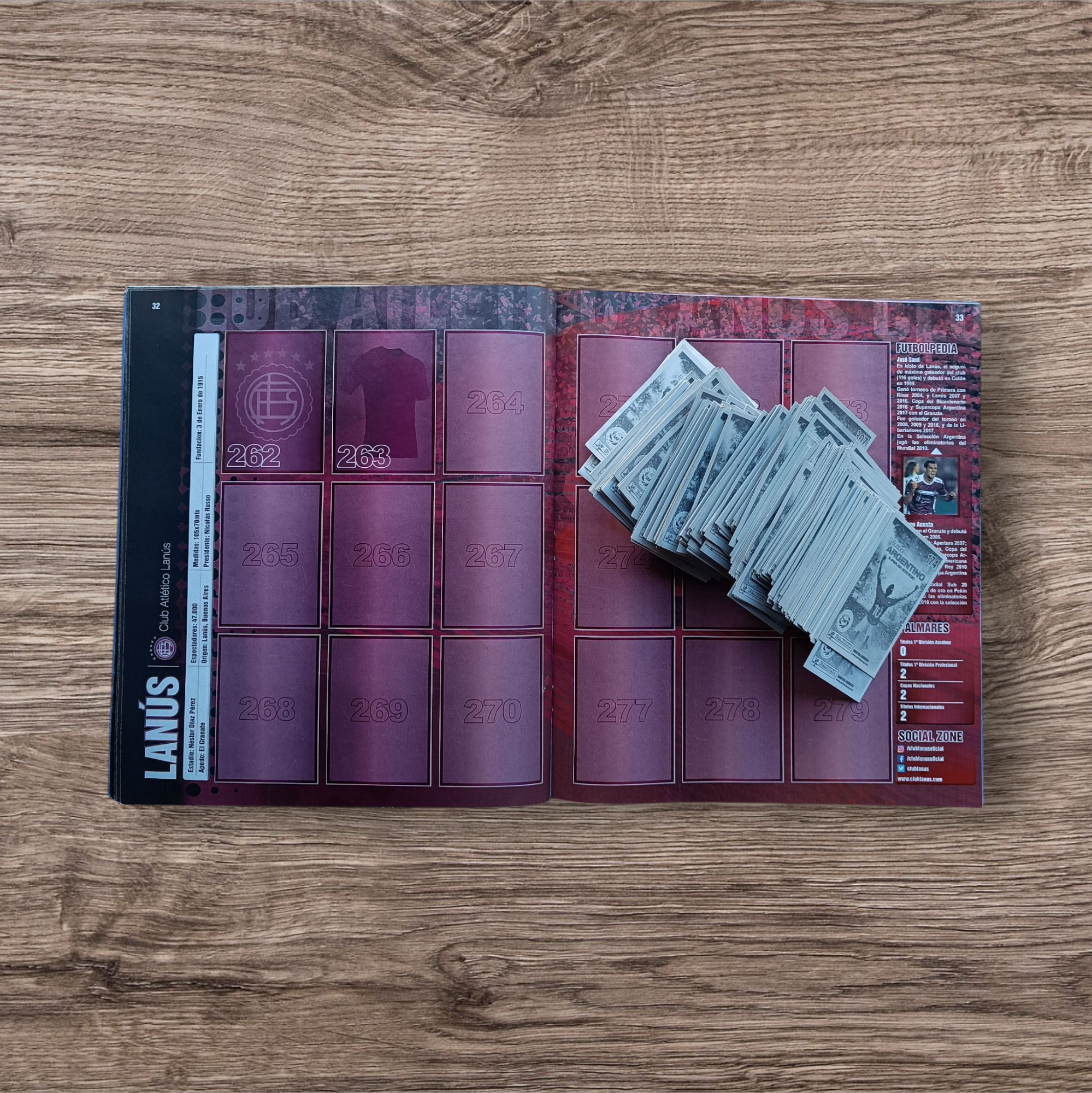 Álbum + 385 figuritas sin repetir SuperLiga Argentina 2019-2020