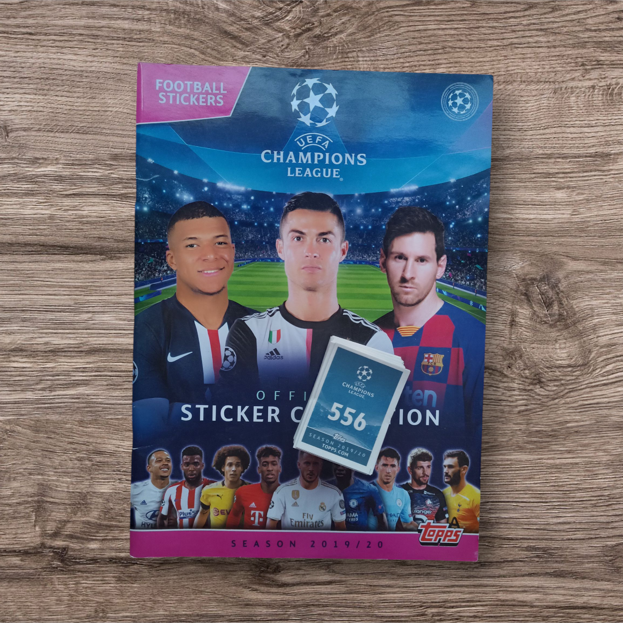 Álbum promocional + 218 figuritas sin repetir Champions League 2019/20