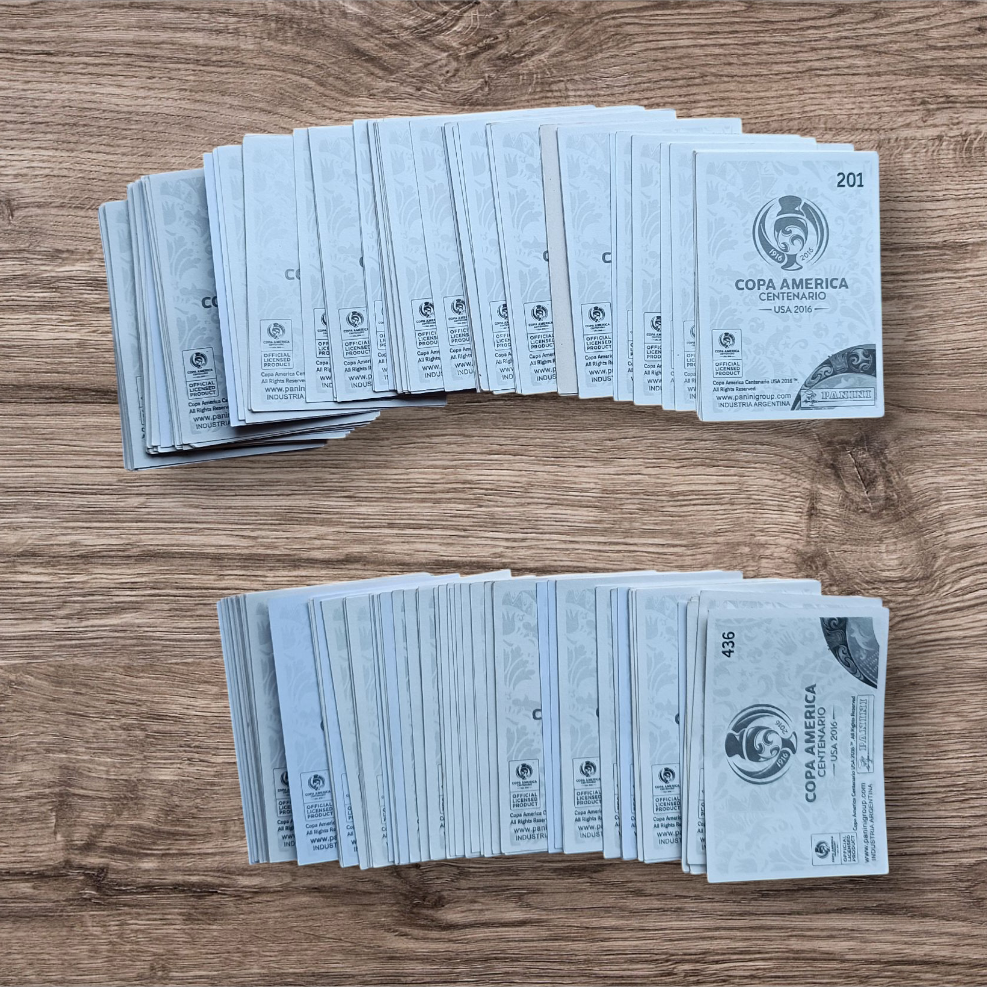 Lote 163 figuritas sin repetir Copa América Centenario 2016