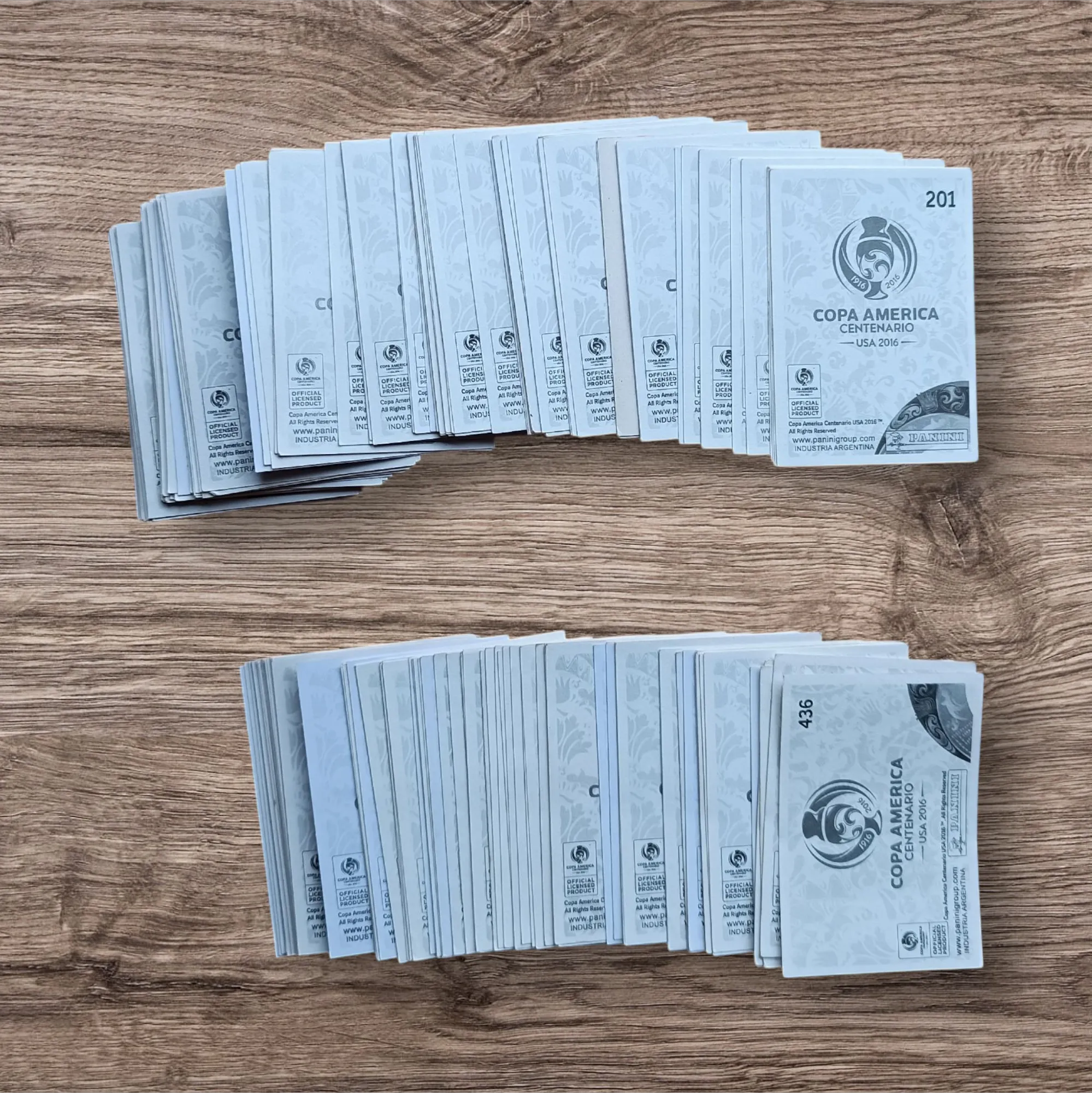 Lote 163 figuritas sin repetir Copa América Centenario 2016