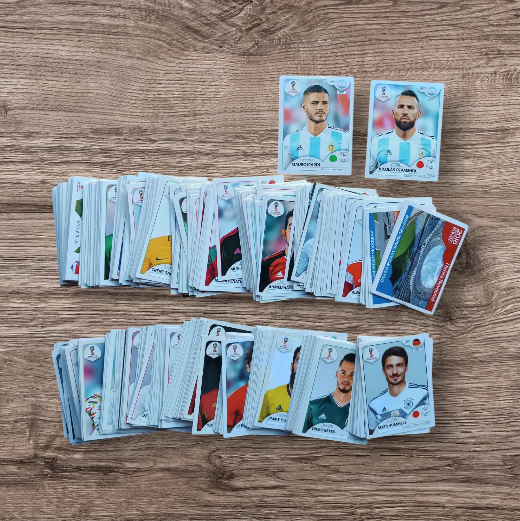 Lote 444 figuritas sin repetir Mundial Rusia 2018