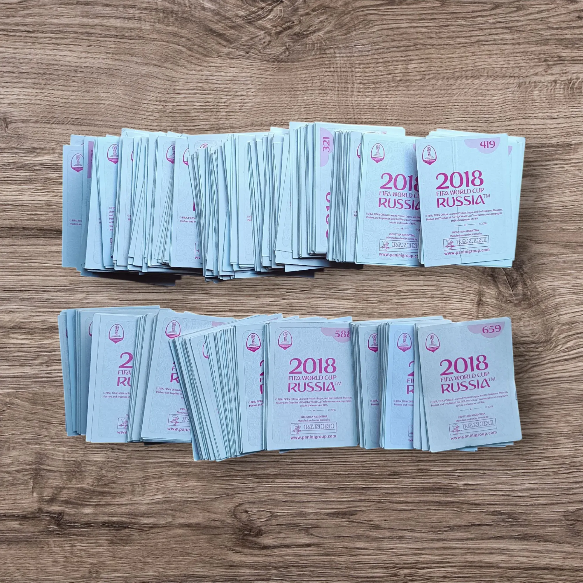 Lote 444 figuritas sin repetir Mundial Rusia 2018