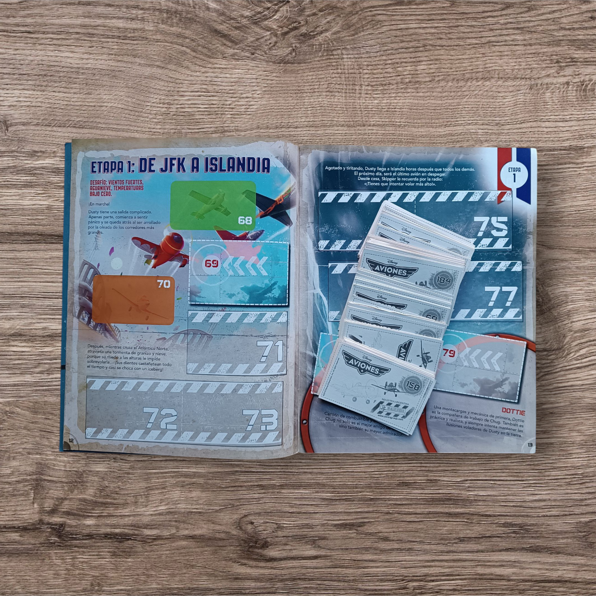 Álbum + 124 figuritas Aviones, de Panini