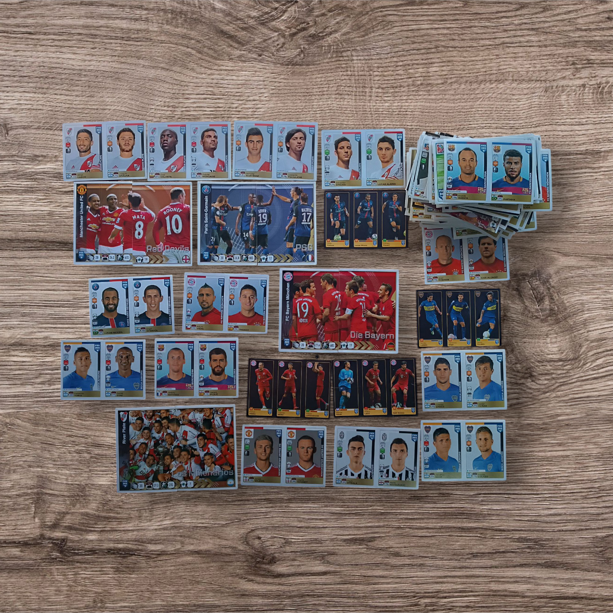 ¡Qué hermosa colección! Lote 278 figuritas sin repetir FIFA 365 2016