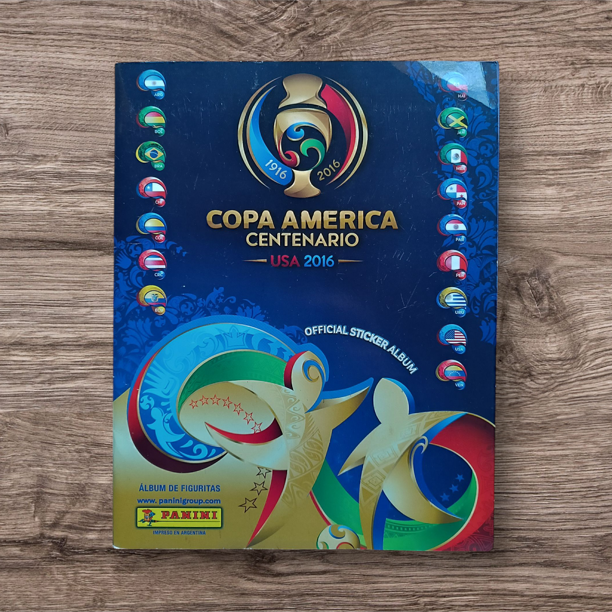 Álbum completo Copa América USA 2016 Centenario