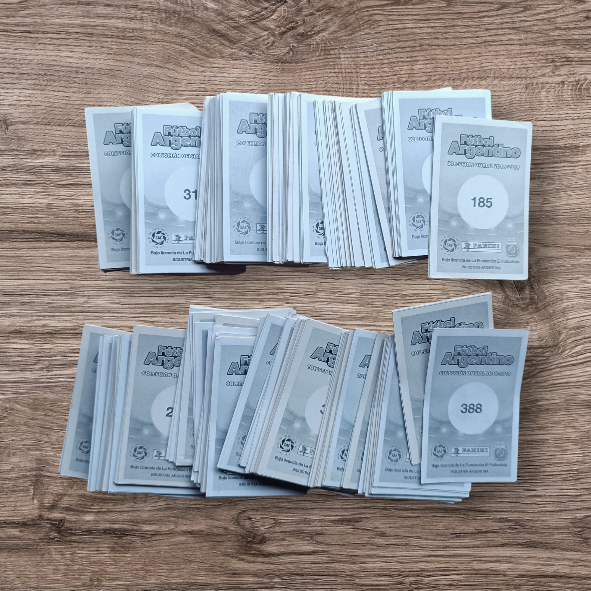 Lote 230 figuritas sin repetir Fútbol Argentino 2018-2019