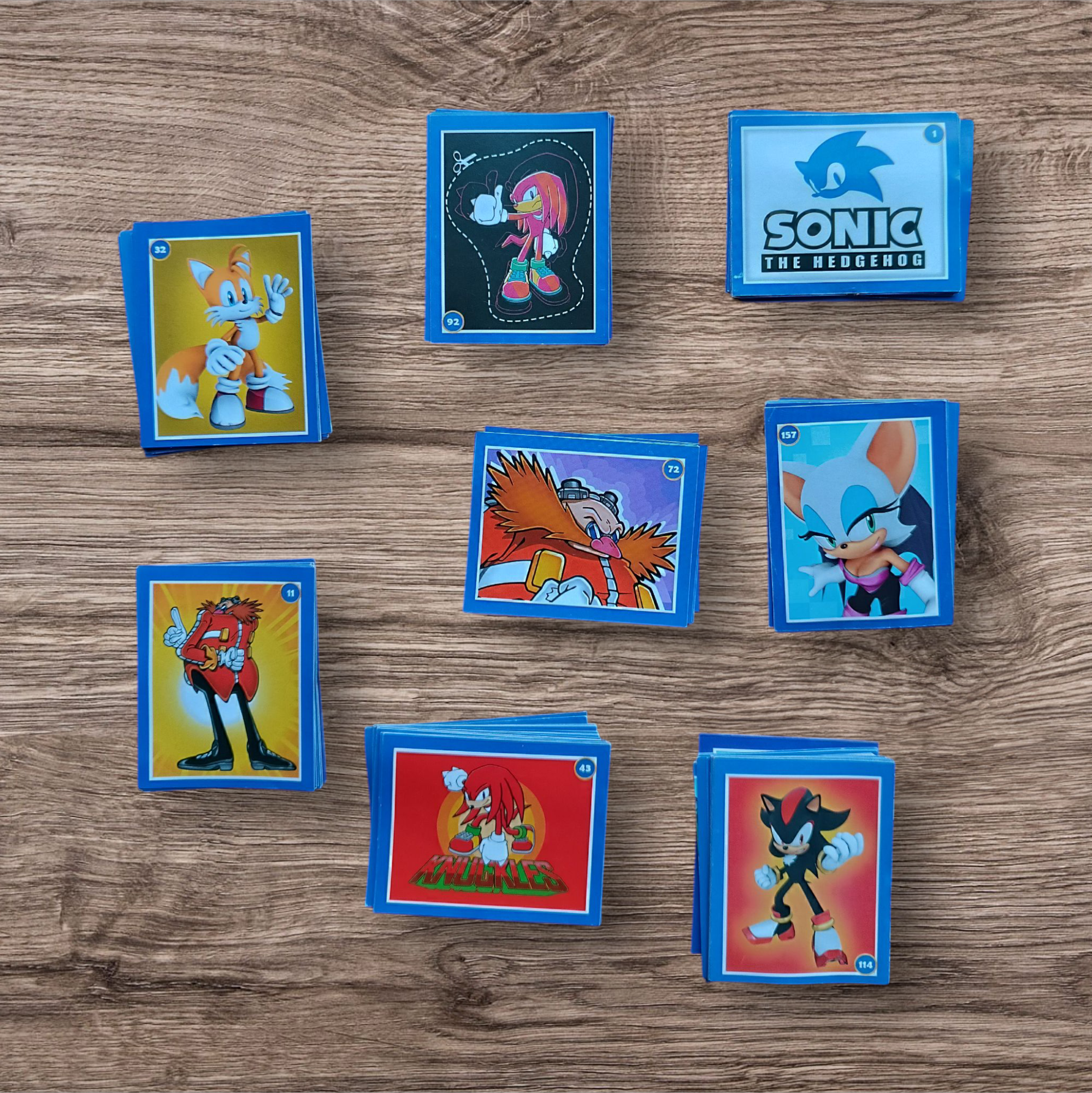 Lote 112 figuritas sin repetir Sonic